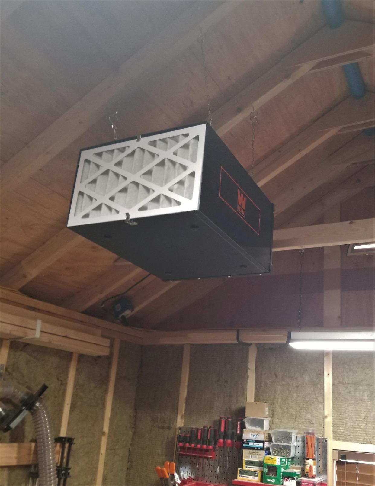 WEN 3410 3-Speed Remote-Controlled Air Filtration System (300/350/400 CFM) customer photo 2