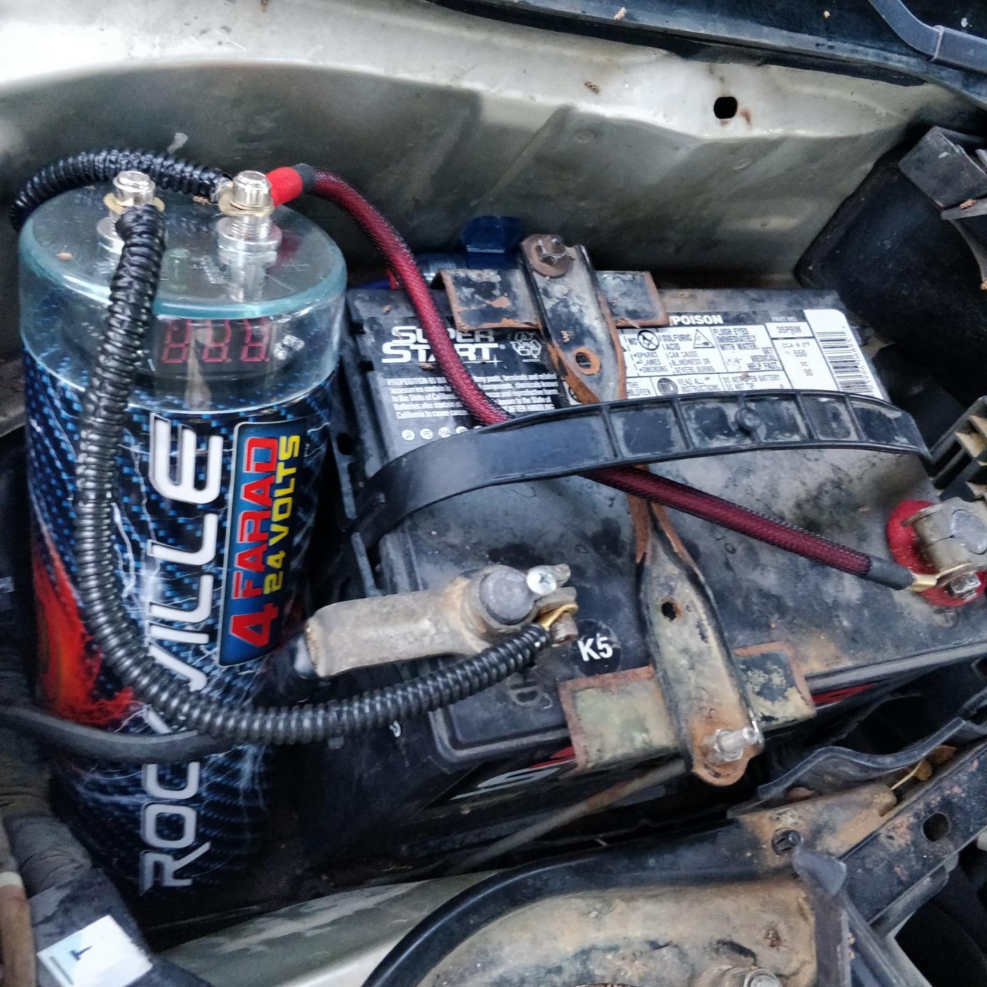 Rockville RXC4D 4 Farad Digital Car Capacitor, Blue LED Voltage Display, Fast Power Discharge, Noise Reduction customer photo 2