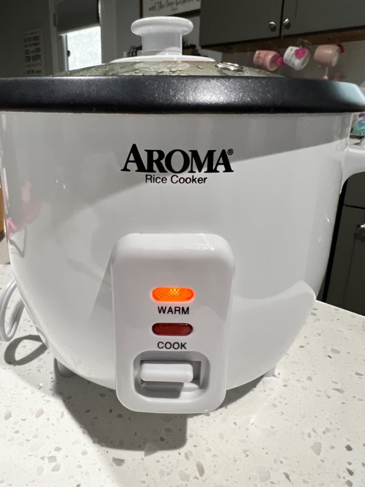 AROMA Rice Cooker, 3-Cup (Uncooked) / 6-Cup (Cooked), Small Rice Cooker, Oatmeal Cooker, Soup Maker, Auto Keep Warm, 1.5 Qt, White, ARC-363NG customer photo 2