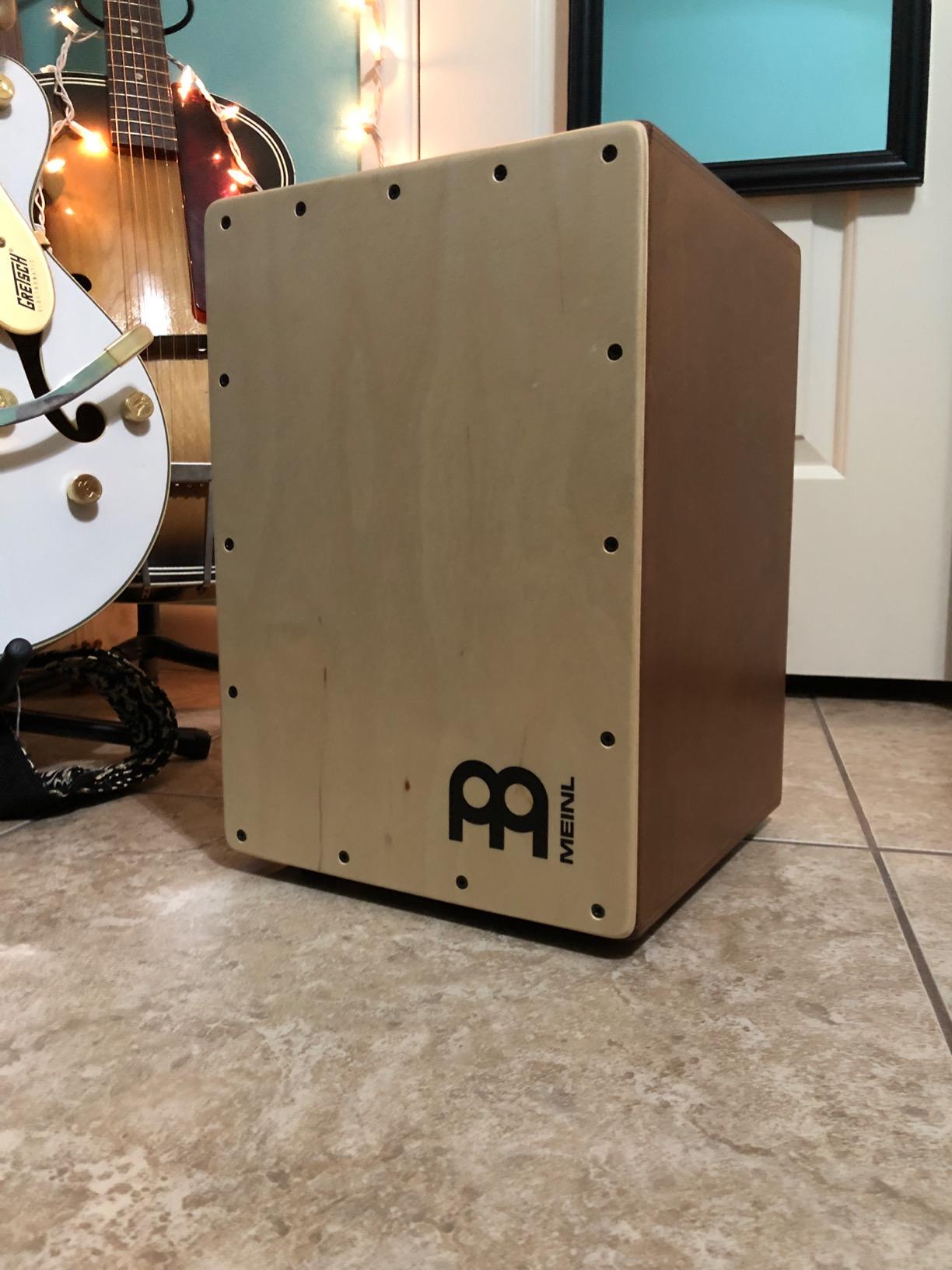 Meinl Percussion Cajon, MADE IN EUROPE - Sit-On Box Drum, Snare & Bass Tone | Baltic Birch Wood, Compact Size, Rear Sound Port, Silicone Feet customer photo 2