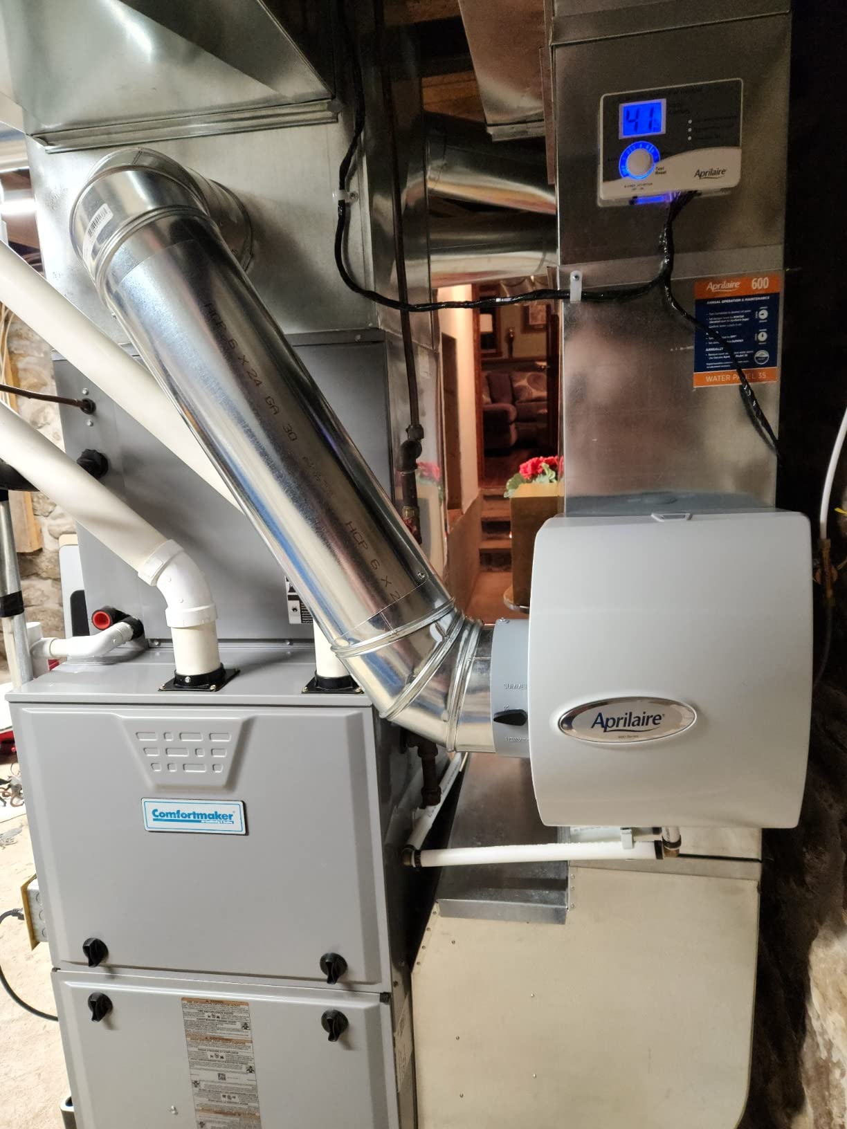 AprilAire 600 Whole-House Humidifier, Automatic High Output Furnace Humidifier customer photo 1