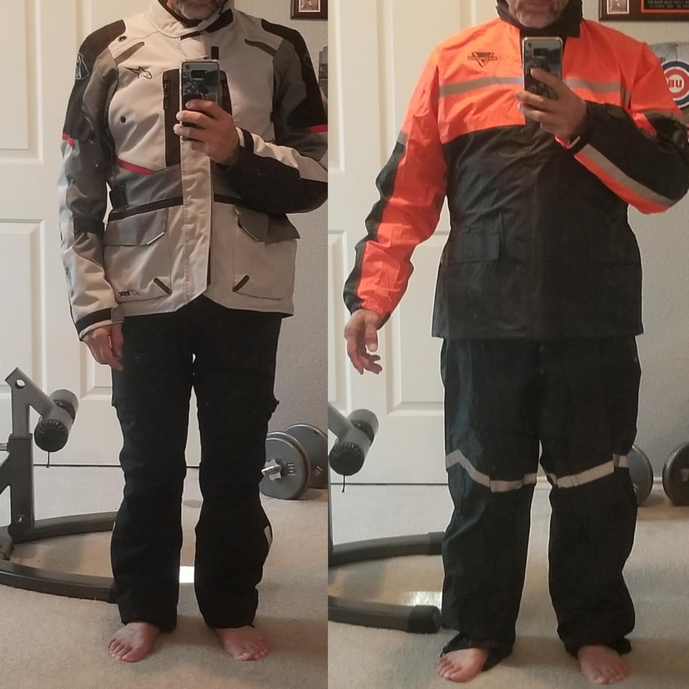 Nelson Rigg Stormrider Rain Suit; 100% Waterproof, Pants and Jacket Included with Reflective Striping customer photo 1