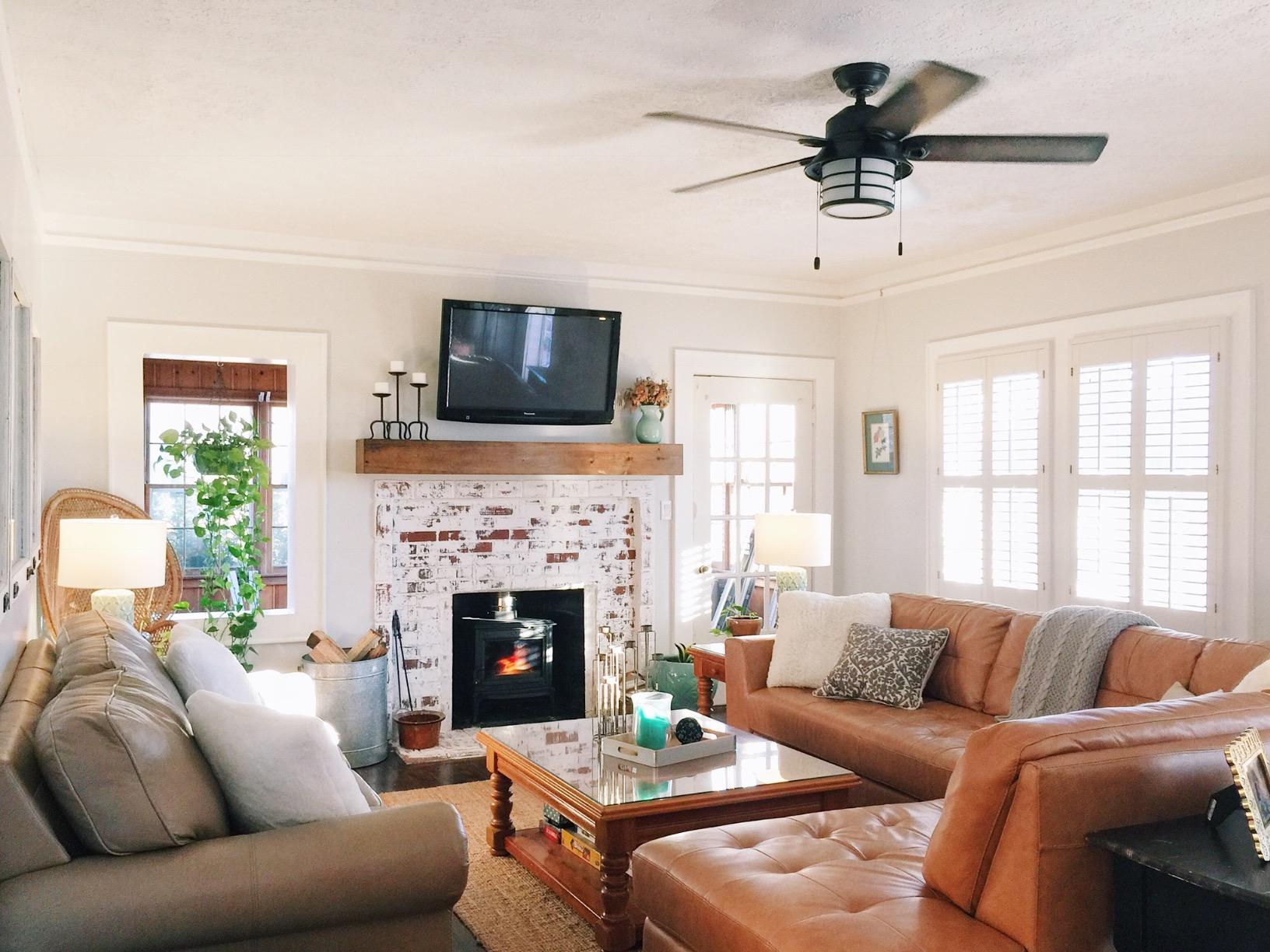 Hunter Key Biscayne Outdoor or Indoor Rustic Ceiling Fan, 54 inch, Weathered Zinc, with LED Light customer photo 1