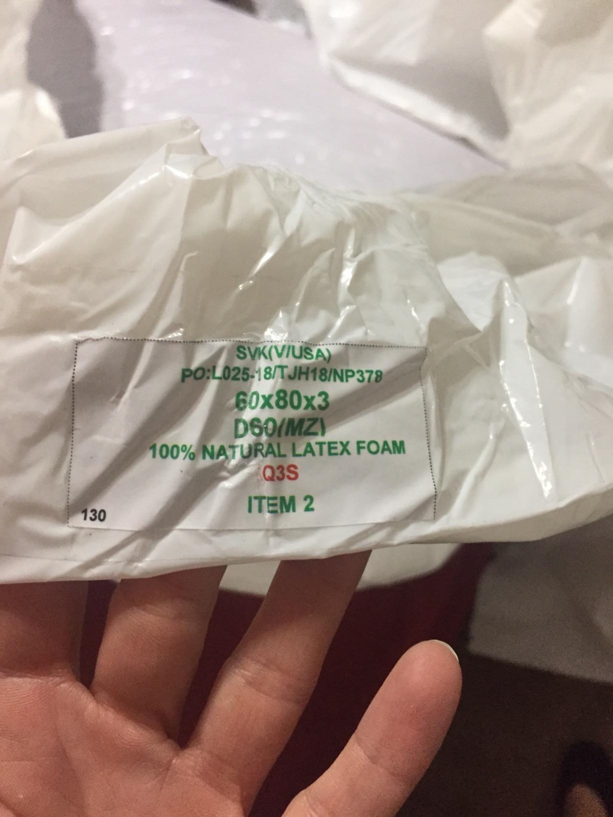 Pure Green Natural Latex Mattress Topper - Soft - 3 Inch - Queen Size (GOLS Certified Organic) customer photo 2