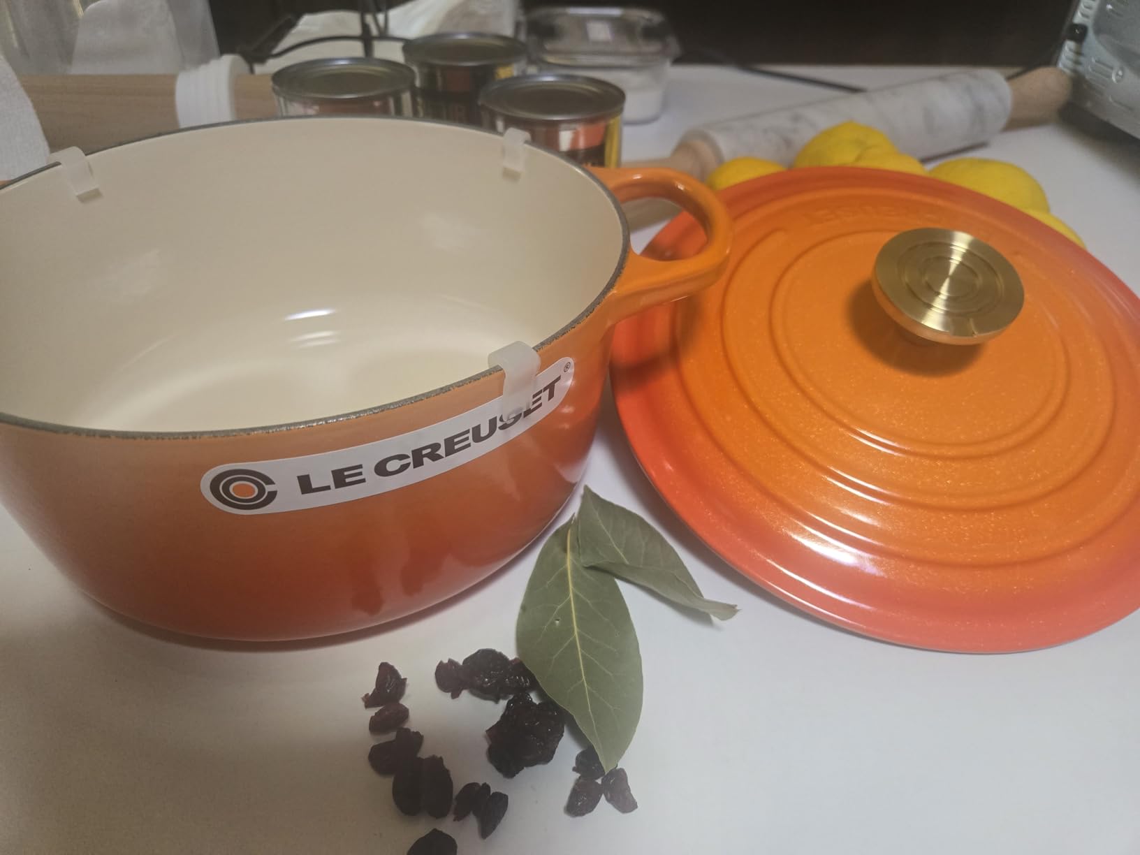 Le Creuset Enameled Cast Iron Round Dutch Oven, 7.25 qt., Cerise customer photo 1
