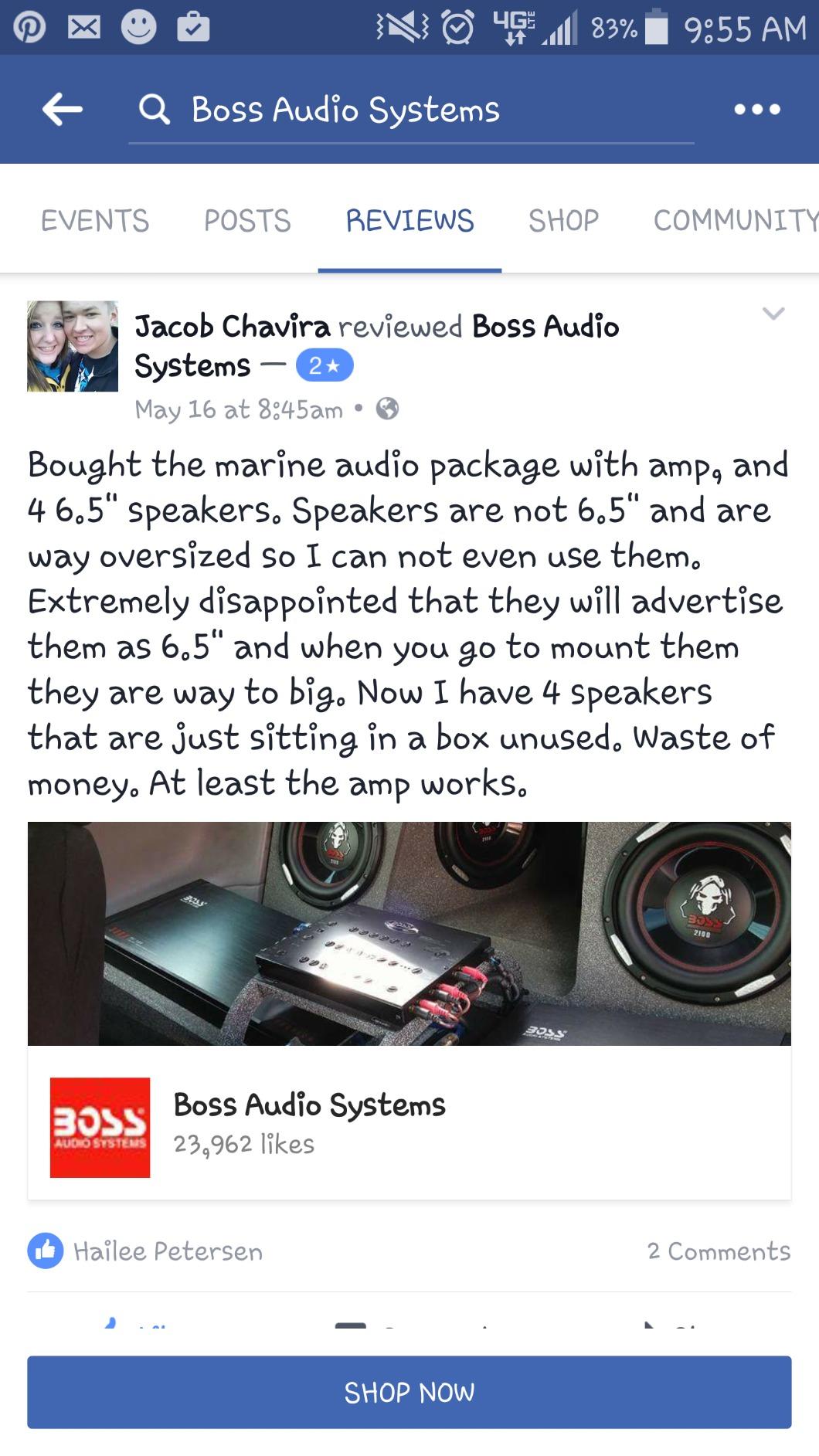 BOSS Audio Systems ASK904B.64 Marine Bluetooth 6.5in Speakers & Amplifier customer photo 2