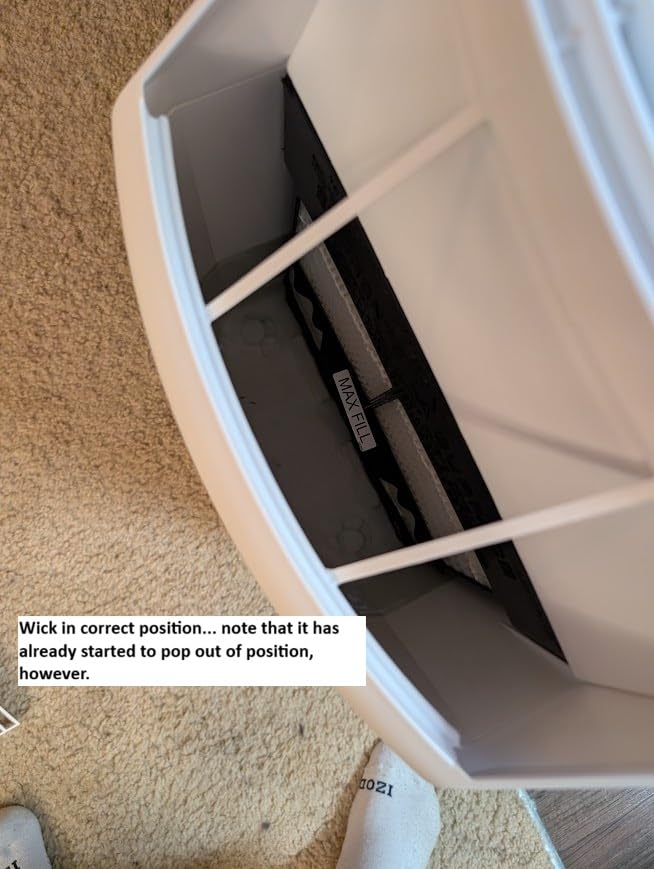 AIRCARE Space Saver Large Evaporative Whole House Commercial 6 Gallon Humidifier for Large Rooms 2,700 sq ft. With Digital Controls, Auto Humidistat and Automatic Shut Off customer photo 1
