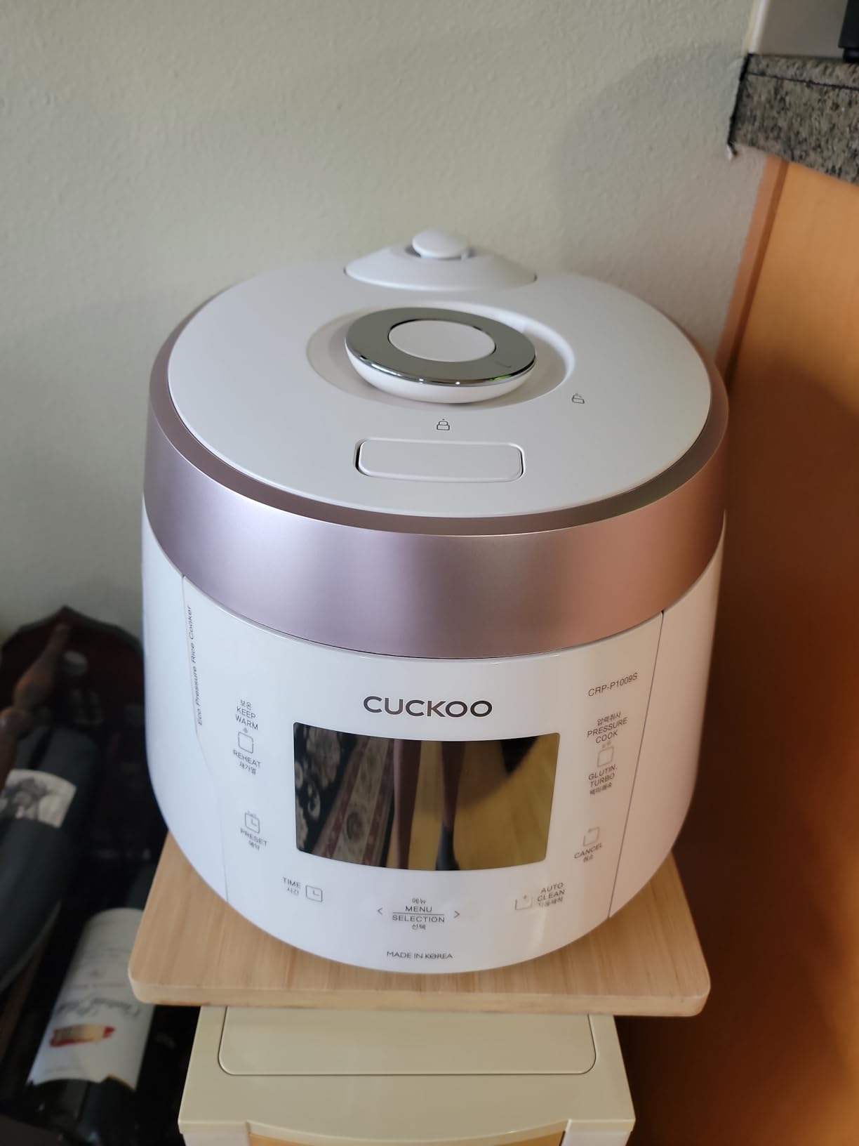 CUCKOO High Pressure Rice Cooker 10-Cup Uncooked / 20-Cup Cooked with Nonstick Inner Pot, Large Rice Maker with 13 Menu Options and Steam Plate, Fuzzy Logic Tech, Voice Guide, White (CRP-P1009SW) customer photo 1