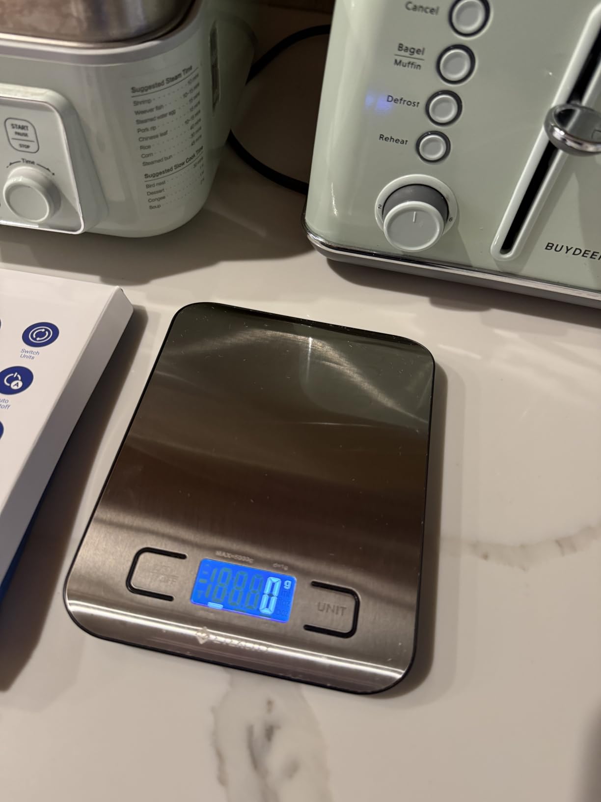 Etekcity Food Kitchen Scale, Digital Grams and Ounces, 11lb | Tare function, ideal for baking, weight loss, keto, meal prep, packages, liquids and jewelry, 304 Stainless Steel customer photo 2