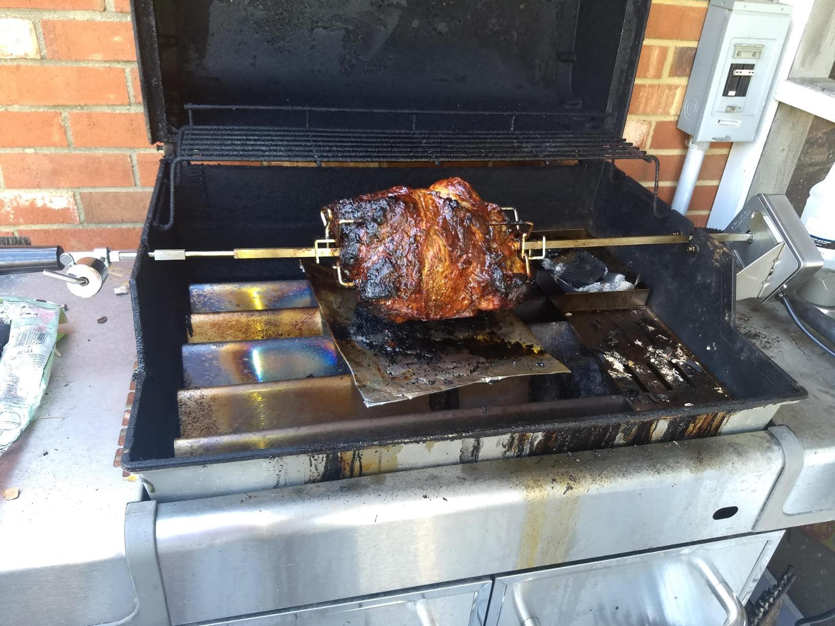 onlyfire Stainless Steel BBQ Rotisserie Kit for Weber Gas Grills | Fits for Weber Genesis 310/330(Year Under 2016), Spirit 310/330 Series Gas Grills, 3/8