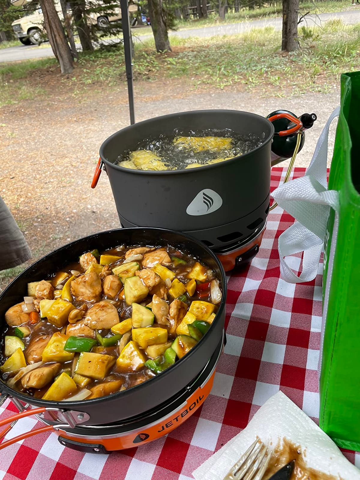 Jetboil Genesis Basecamp Backpacking and Camping Stove Cooking System with Camping Cookware customer photo 2