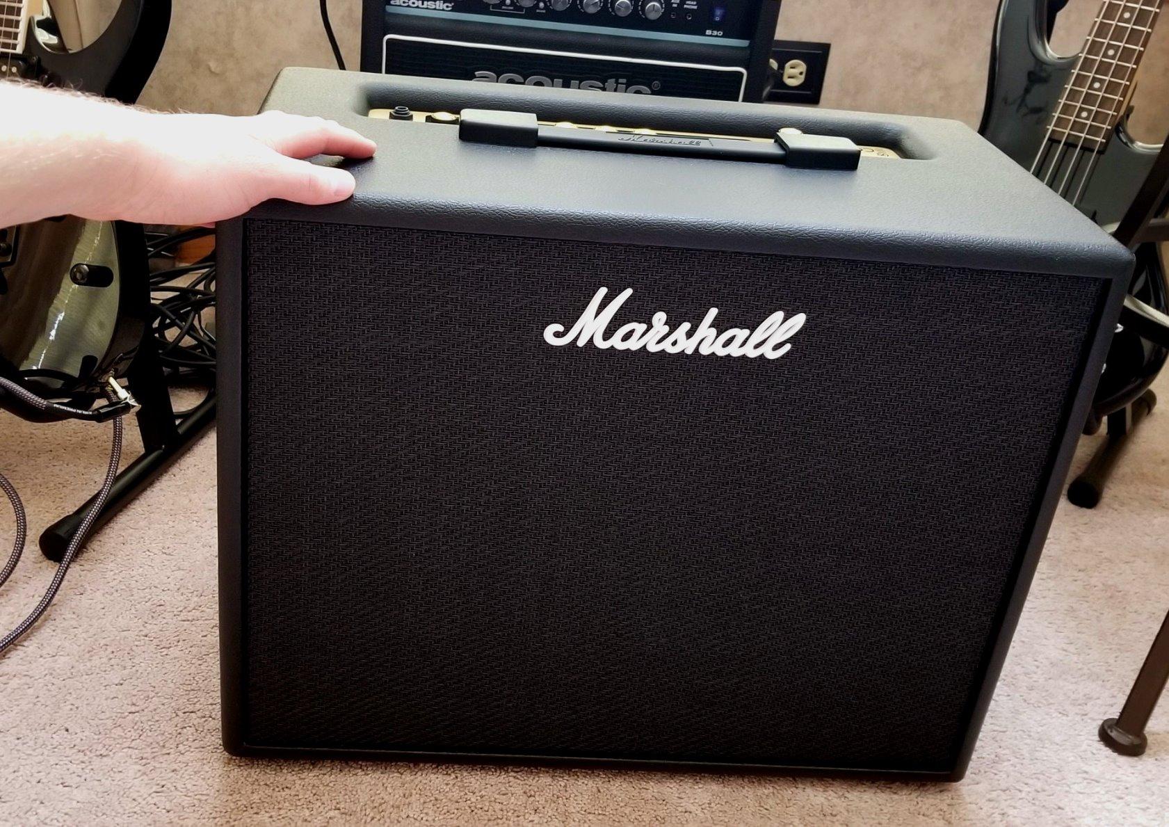 Marshall CODE50 Digital Combo Guitar Amplifier - Digital Effects and 100+ Presets | Preamp and Power Amp Models | 3.5mm Aux Input | Bluetooth Connectivity | 50W Output - Black customer photo 1