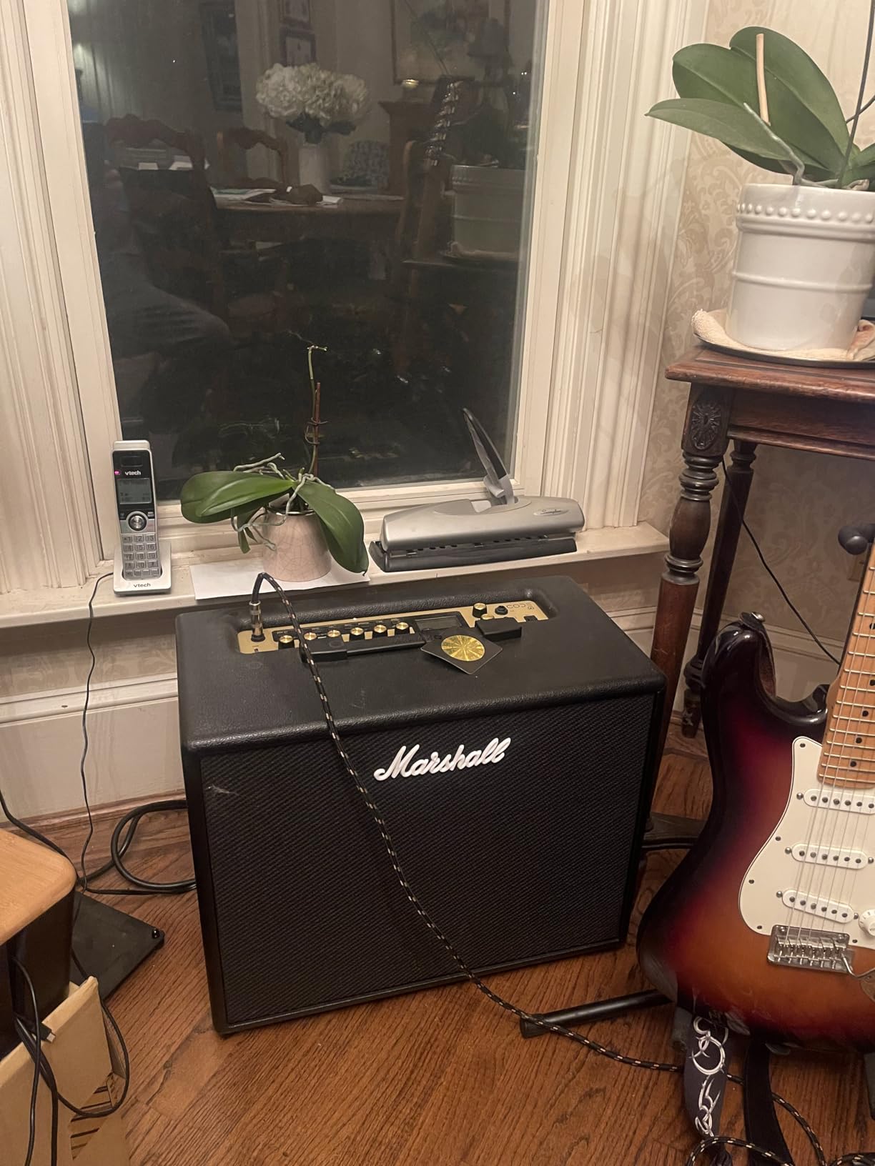 Marshall CODE50 Digital Combo Guitar Amplifier - Digital Effects and 100+ Presets | Preamp and Power Amp Models | 3.5mm Aux Input | Bluetooth Connectivity | 50W Output - Black customer photo 2