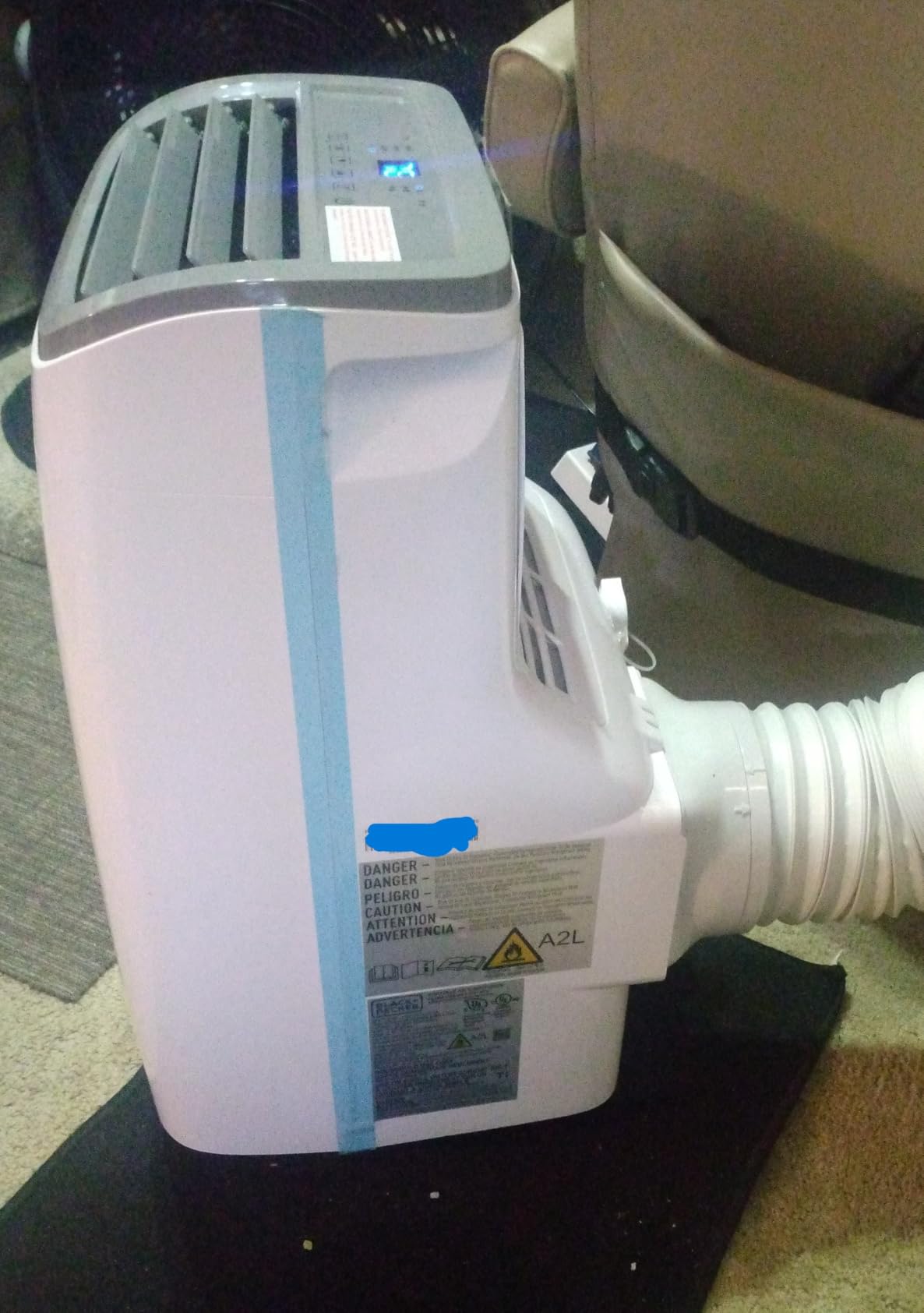BLACK+DECKER Portable Air Conditioner, 9,000 BTU, BPACT08WT, White | 5,300 BTU SACC for Rooms up to 400 Sq. Ft., 3-in-1 Portable AC, Fan and Dehum with Follow Me Remote Control customer photo 2