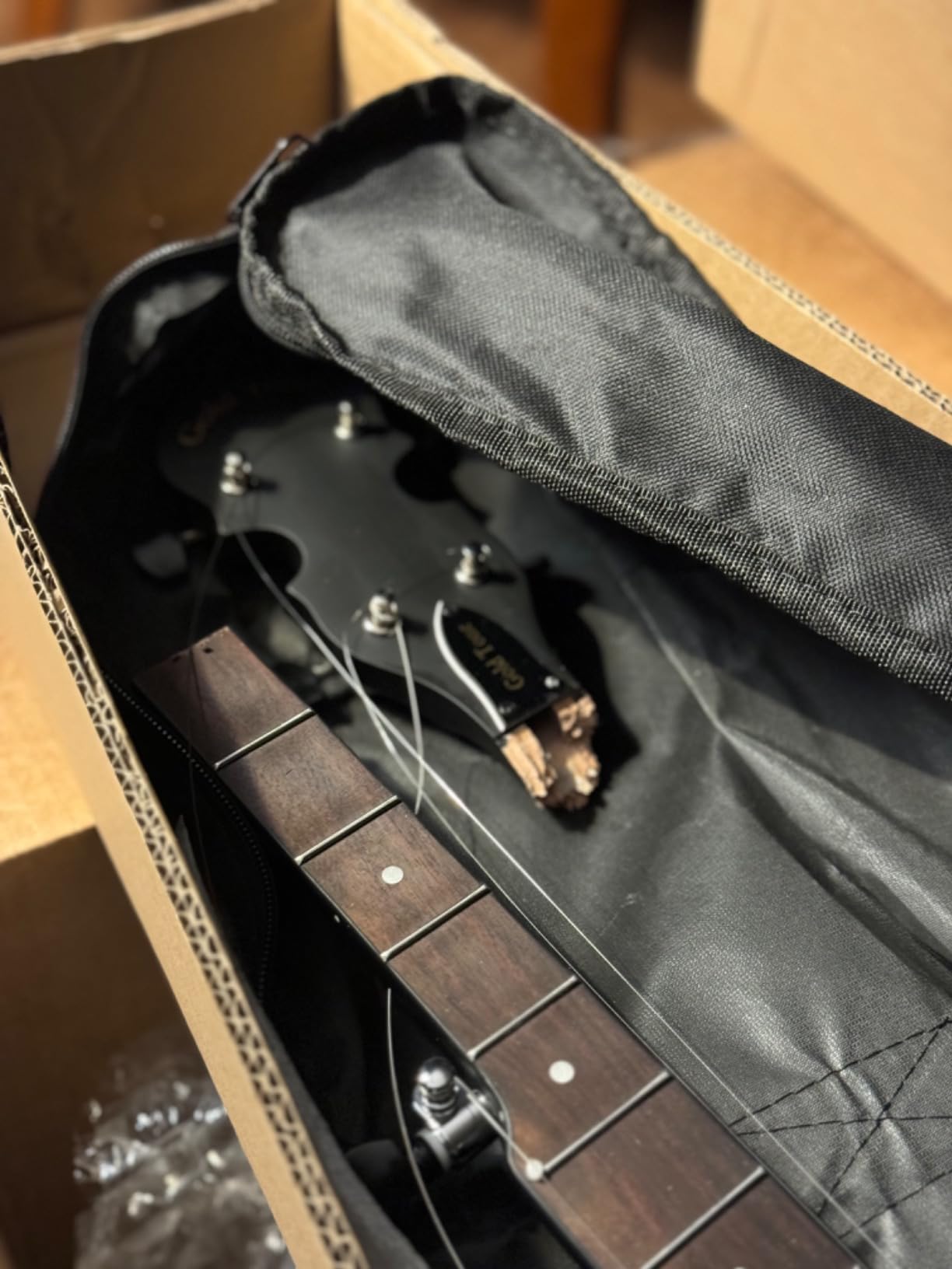 Gold Tone AC-1: 5-String Beginnner Banjo, Full Size with Gig-Bag, Bluegrass or Clawhammer | 11 Composite Rim and Remo Lc Head, 26-3/16 Scale, Zeroglide Nut, Nato Neck, Rosewood Fingerboard, Gig Bag Included customer photo 1