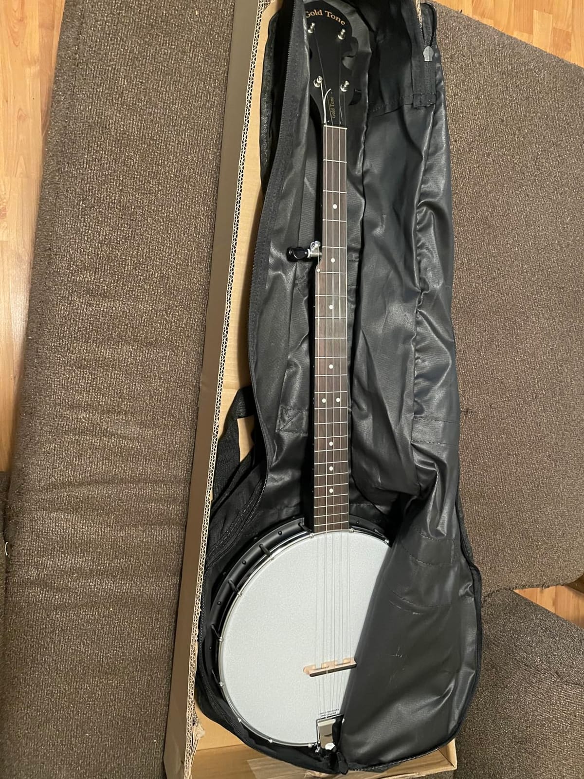Gold Tone AC-1: 5-String Beginnner Banjo, Full Size with Gig-Bag, Bluegrass or Clawhammer | 11 Composite Rim and Remo Lc Head, 26-3/16 Scale, Zeroglide Nut, Nato Neck, Rosewood Fingerboard, Gig Bag Included customer photo 2