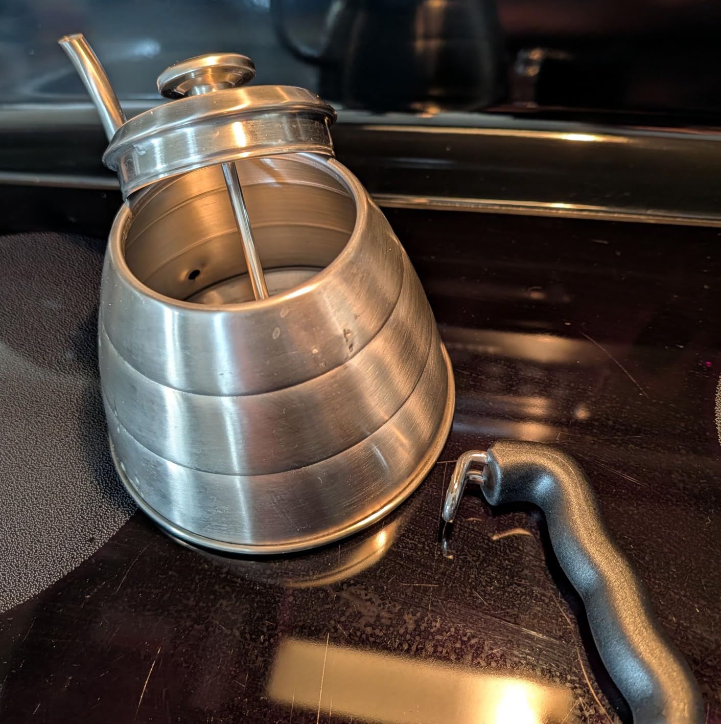 Coffee Gator Gooseneck Kettle with Thermometer - 40oz | Stainless Steel Pour Over Maker, Stove Top, w/Precision Drip Spout, for Drip Coffee, French Press, Tea Kettle , 5 Cup, 1.2L customer photo 2