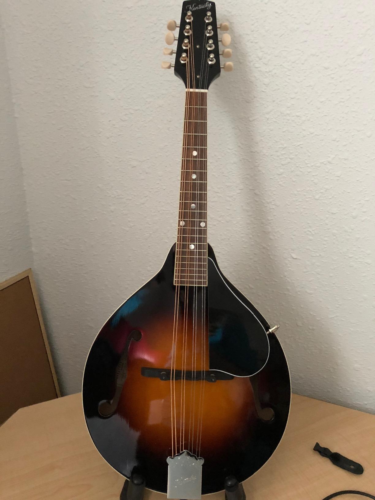 Kentucky KM-156 Standard A-Model Mandolin - Transparent Brown - Solid Spruce Top & Maple Back, Crisp Tone, Smooth Playability customer photo 1