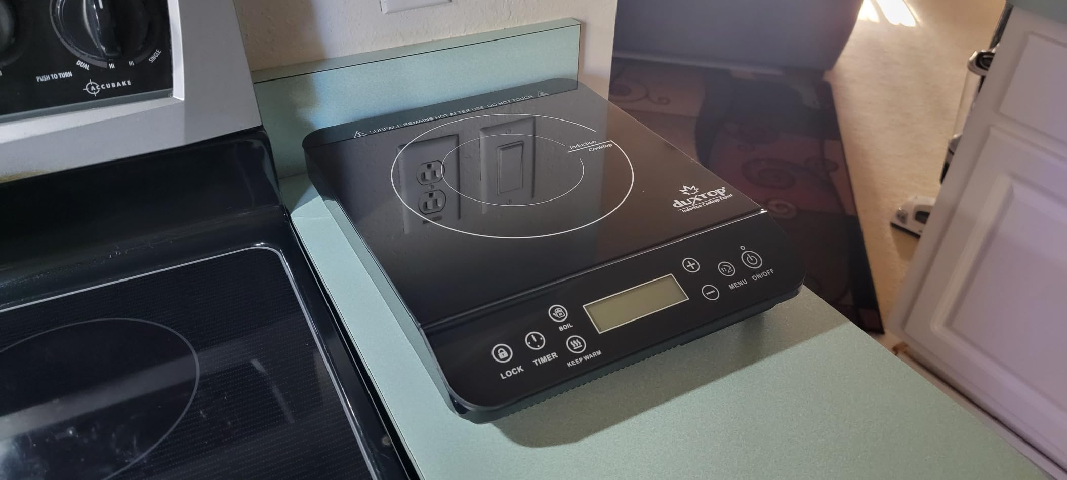 Duxtop Portable Induction Cooktop, Countertop Burner 1800W Silver 9600LS, Induction Hot Plate with LCD Sensor Touch BT-200DZ customer photo 1