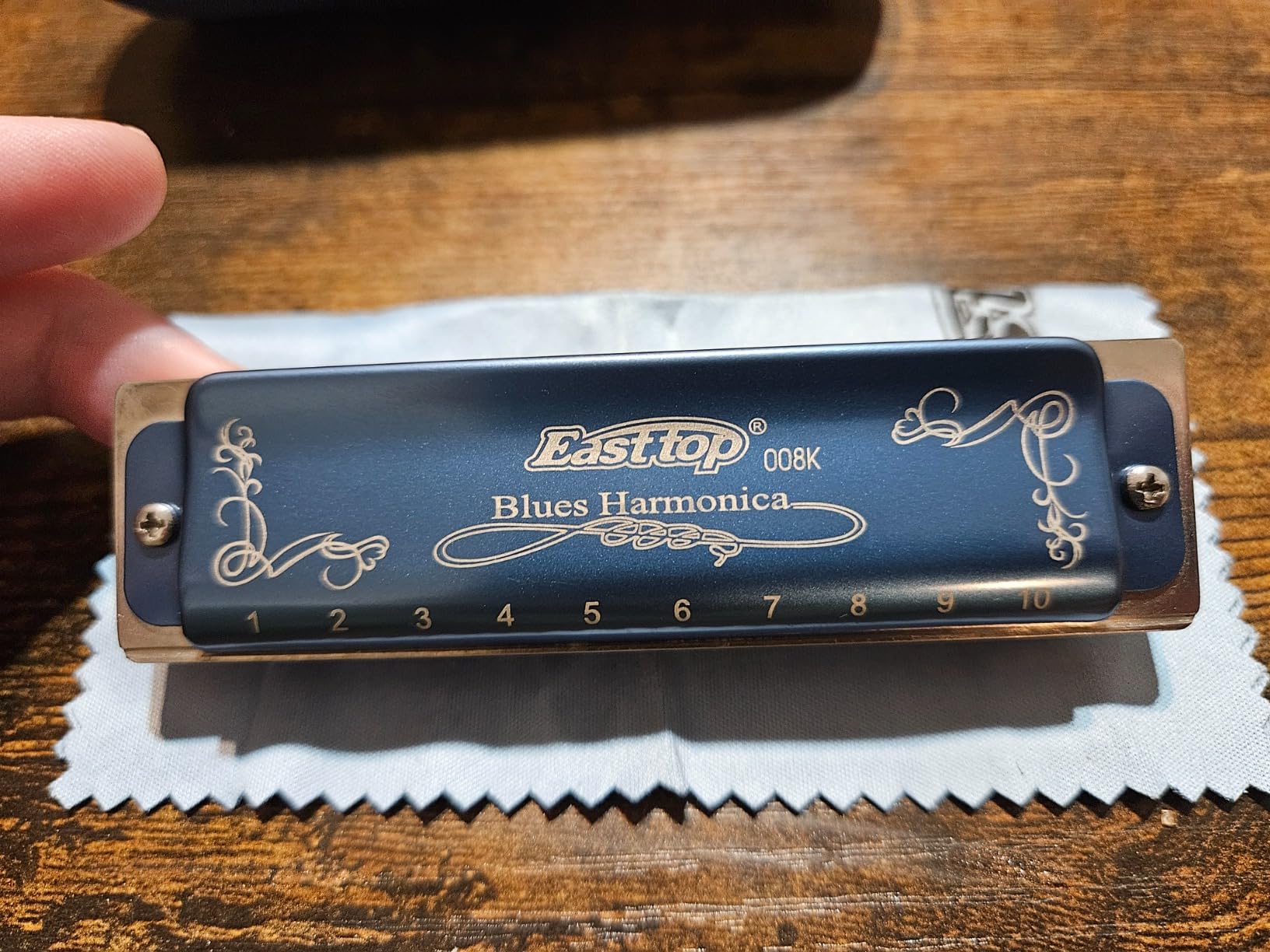 East top Harmonica Key of C, 10 Holes 008K Diatonic Mouth Organ with Blue Case, Standard Harmonica For Adults, Professionals, Beginners and Students, as a Gift customer photo 2
