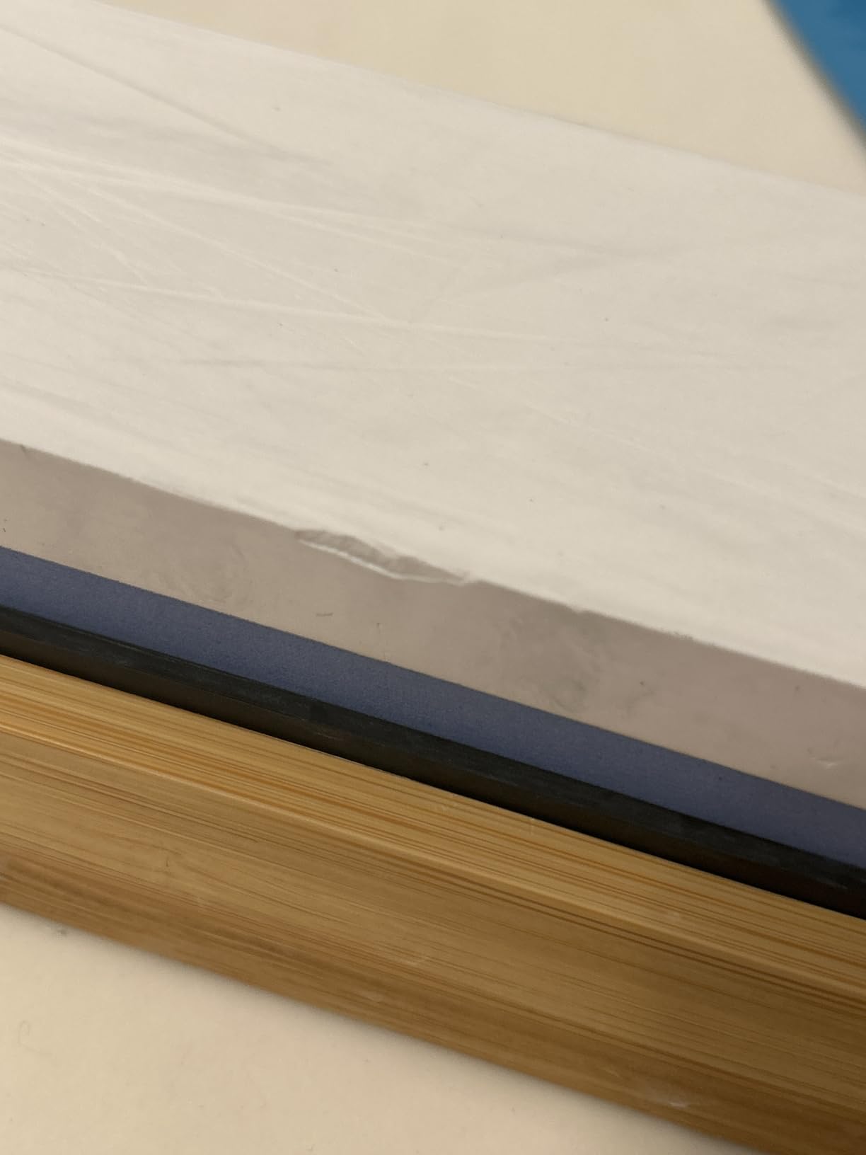 Sharp Pebble Whetstone Knife Sharpener - 1000/6000 Grit Sharpening Stone with Angle Guide, Non-Slip Bamboo Base customer photo 1
