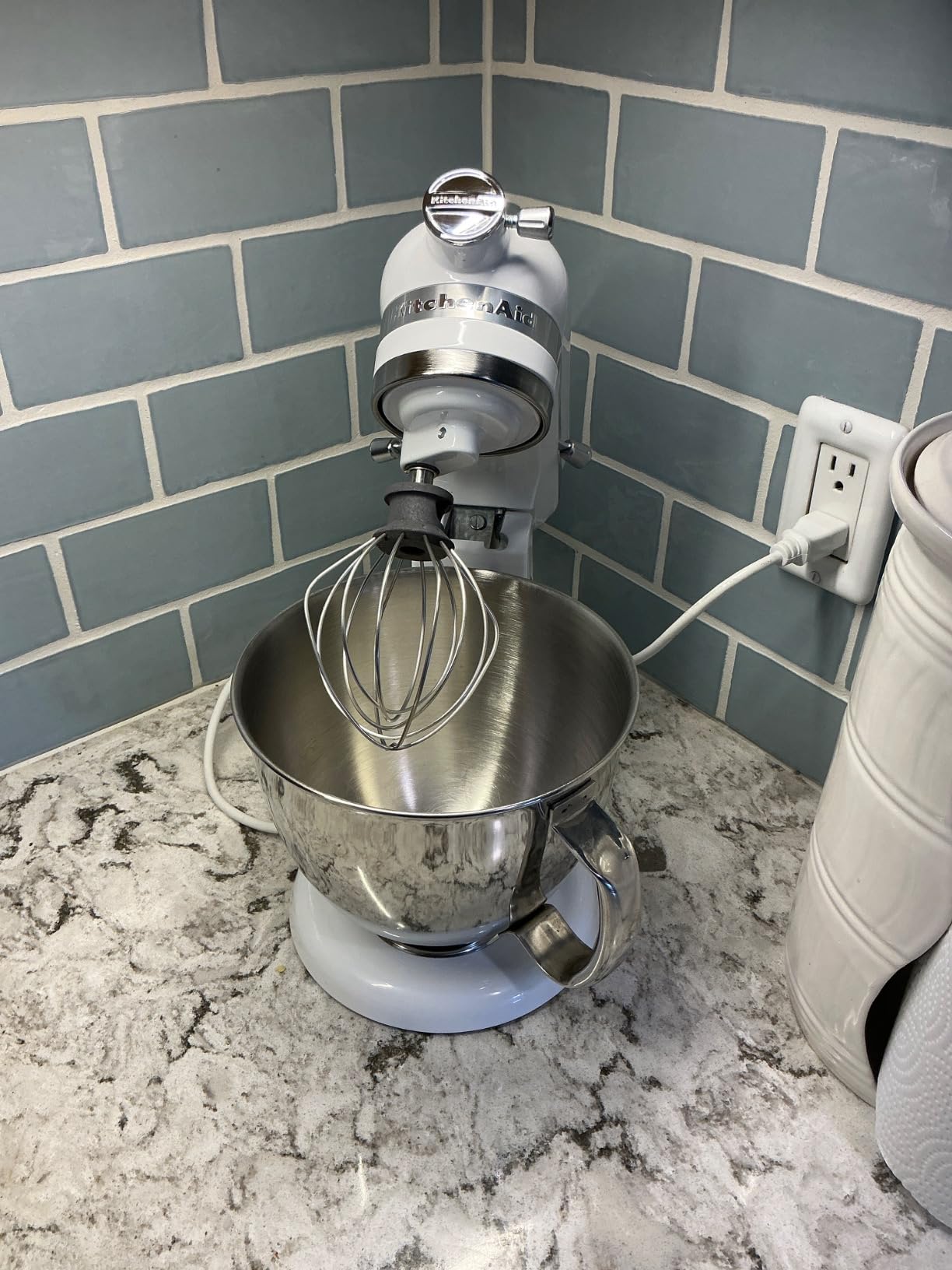 KitchenAid Artisan Mini, 3.5-Qt Tilt Head Stand Mixer, White customer photo 2
