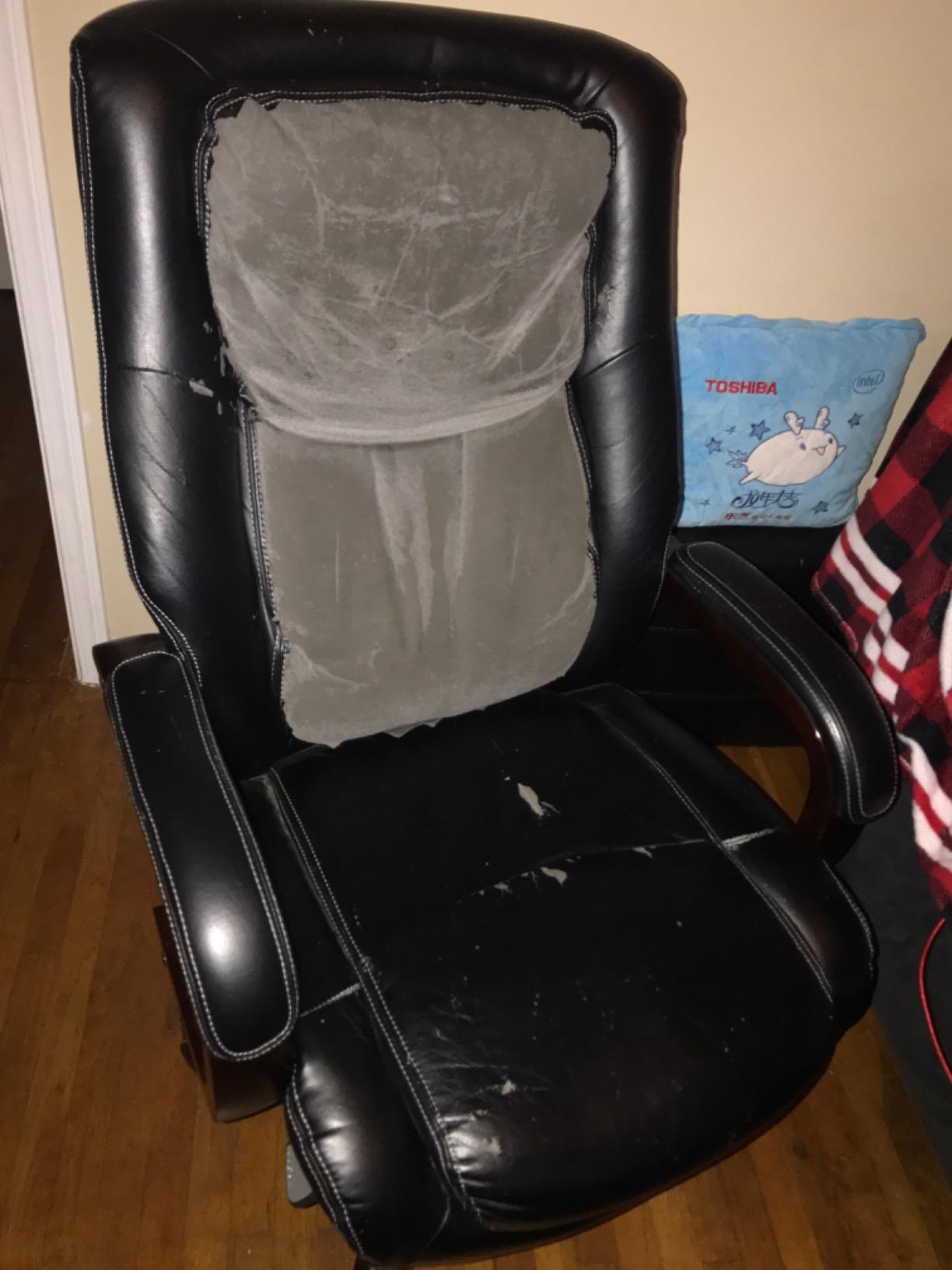 La-Z-Boy Bradley Bonded Leather Executive Chair (Roasted Chestnut) customer photo 2