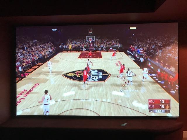 Elite Screens Aeon AUHD Series, 120-inch 16:9, 4K Home Theater Fixed Frame Edge Free Borderless Projection Sound Transparent Perforated Weave Projector Screen, AR120H2-AUHD customer photo 1