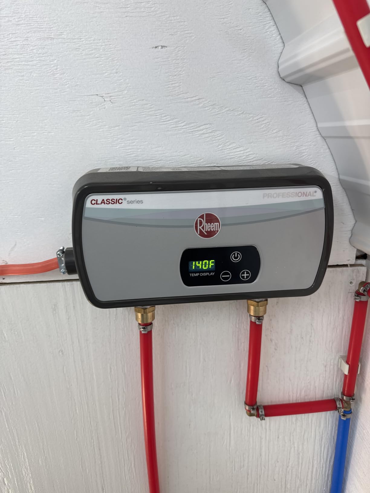 Rheem RTEX-24 24kW 240V Electric Tankless Water Heater, Gray customer photo 2