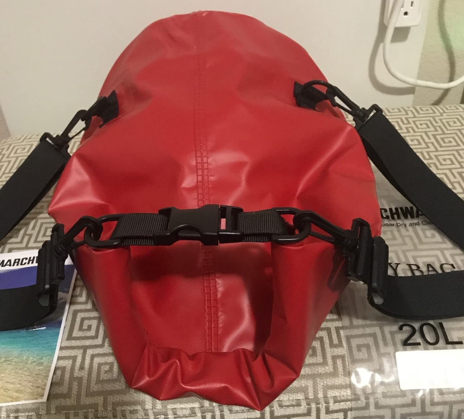 MARCHWAY Floating Waterproof Dry Bag Backpack 5L/10L/20L/30L/40L, Roll Top Sack Keeps Gear Dry for Kayaking, Rafting, Boating, Swimming, Camping, Hiking, Beach, Fishing customer photo 2