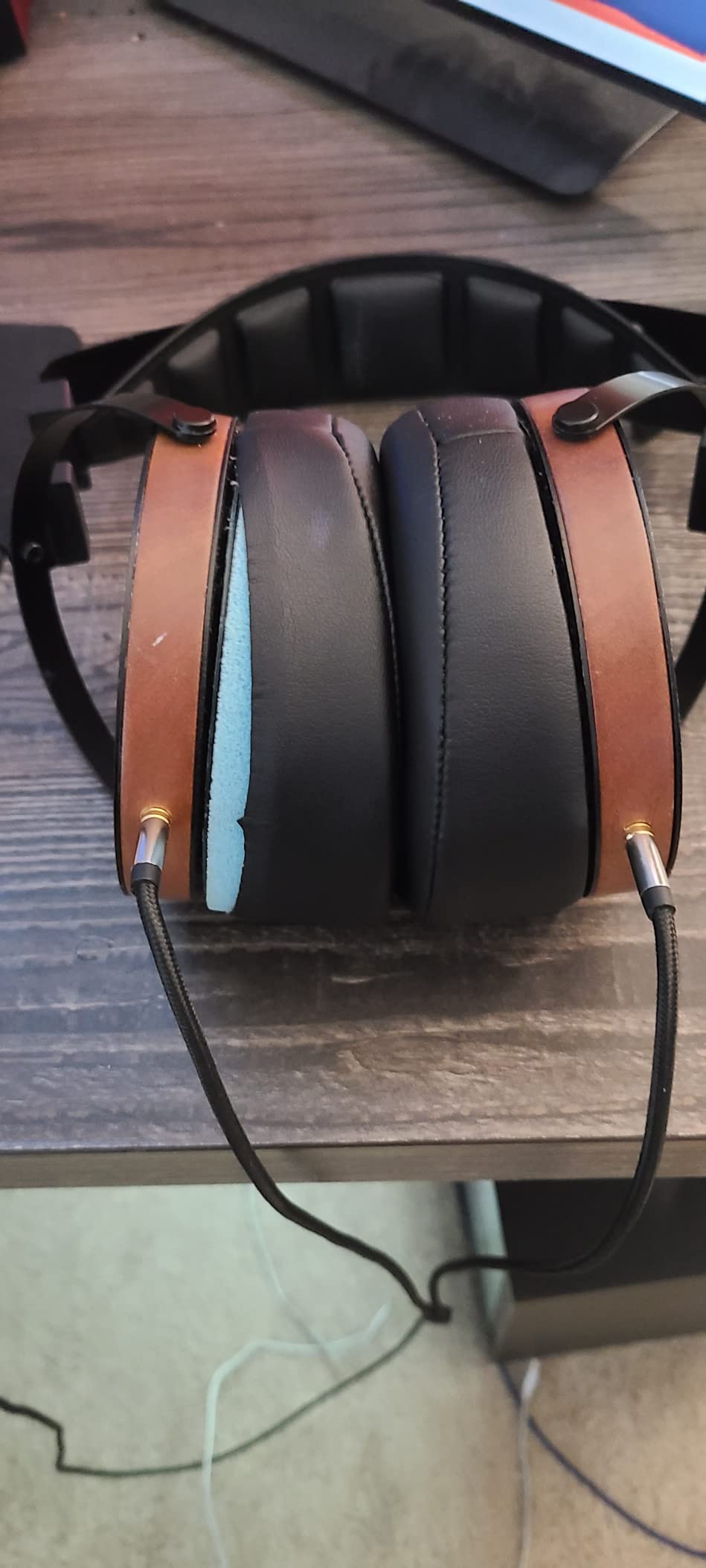 Monolith Over Ear Planar Magnetic Headphones - With 106mm Driver, 50 Ohm, 10 Watt Maximum Power Handling, Open Back Design, Comfort Ear Pads For Studio/Professional, Black/Wood customer photo 1