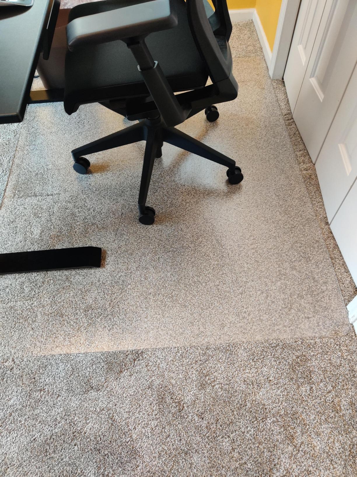Marvelux Office Chair Mat for Carpeted Floors, Heavy Duty Polycarbonate for Medium Pile Carpets, Rectangular 48