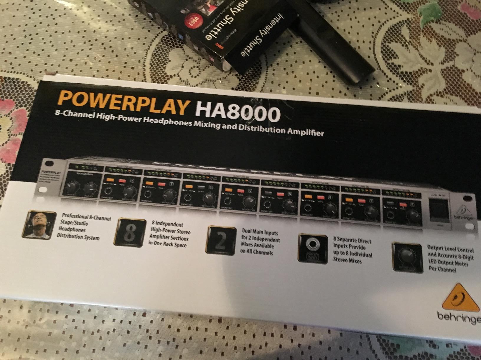 Behringer HA8000 V2 8-Channel High-Power Headphone Mixing and Distribution Amplifier | For Professional Stage and Studio Applications customer photo 1