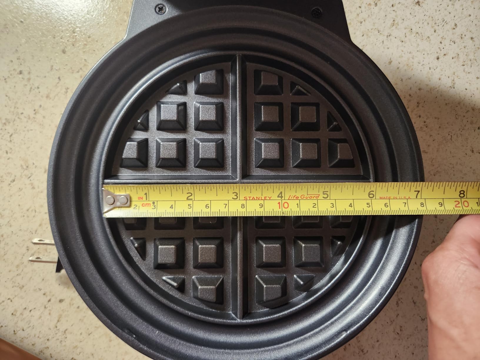 Chefman Rotating Belgian Waffle Maker, 180° Flip Iron w/ Non-Stick Plates, Adjustable Timer, Locking Lid, & Drip Plate, Space Saving Storage, Mess-Free Breakfast, Stainless Steel/Black customer photo 2