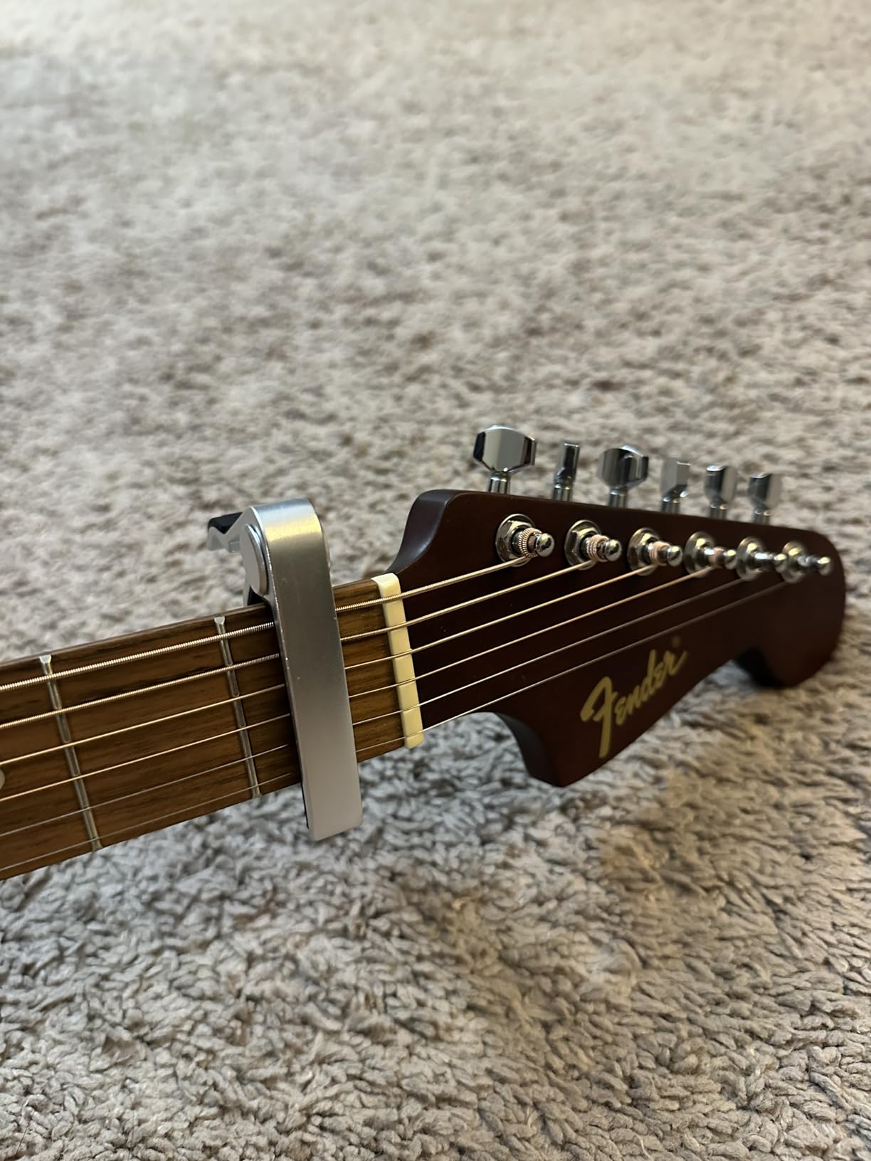 WINGO Guitar Capo for Acoustic Electric Guitars - Rosewood Color with 5 Picks customer photo 1
