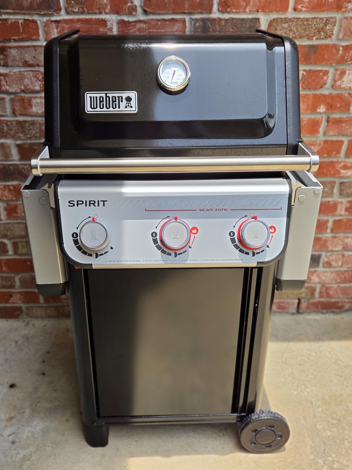 2 Burner Gas Grill Cover 32 inch, Heavy Duty Waterproof Small BBQ Grilling Cover, Compatible for Weber Char-Broil Nexgrill and More Grills with Collapsed Side Tables, All Weather Protection customer photo 1
