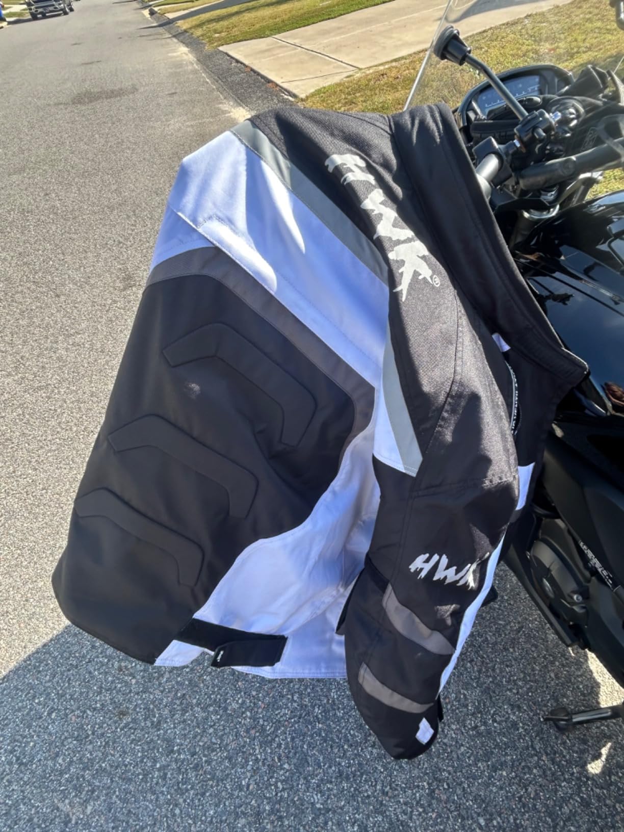 HWK Spyder Motorcycle Jacket for Men with Weather Resistant Cordura Textile Fabric for Enduro Motocross Jacket customer photo 1
