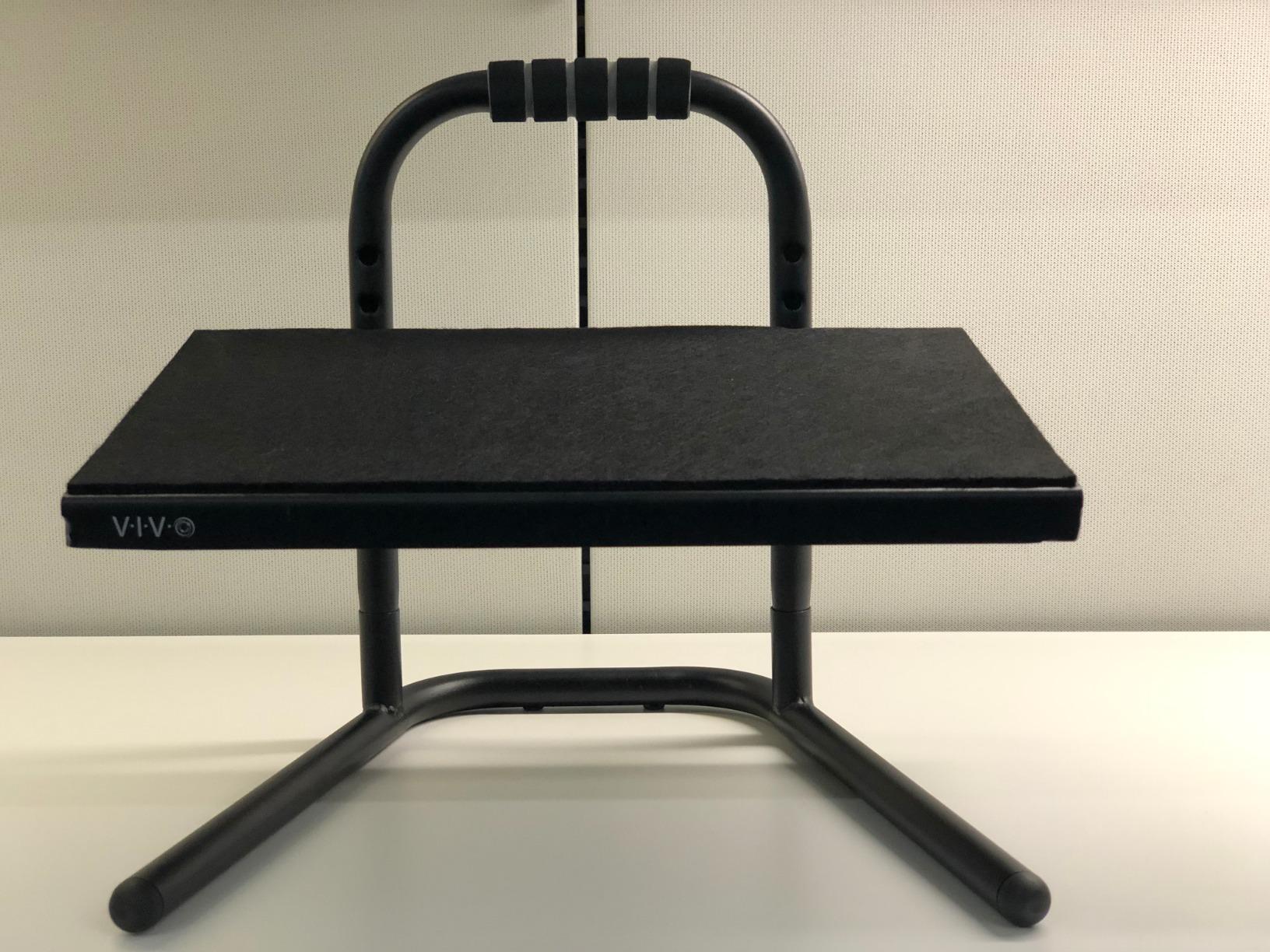 VIVO Ergonomic Height Adjustable Foot Rest Relief Platform, Elevated Stool for Comfortable Sit to Stand Workstation, Non-Slip Surface, Portable, Home Office Classroom Use, Black, STAND-FT01 customer photo 2
