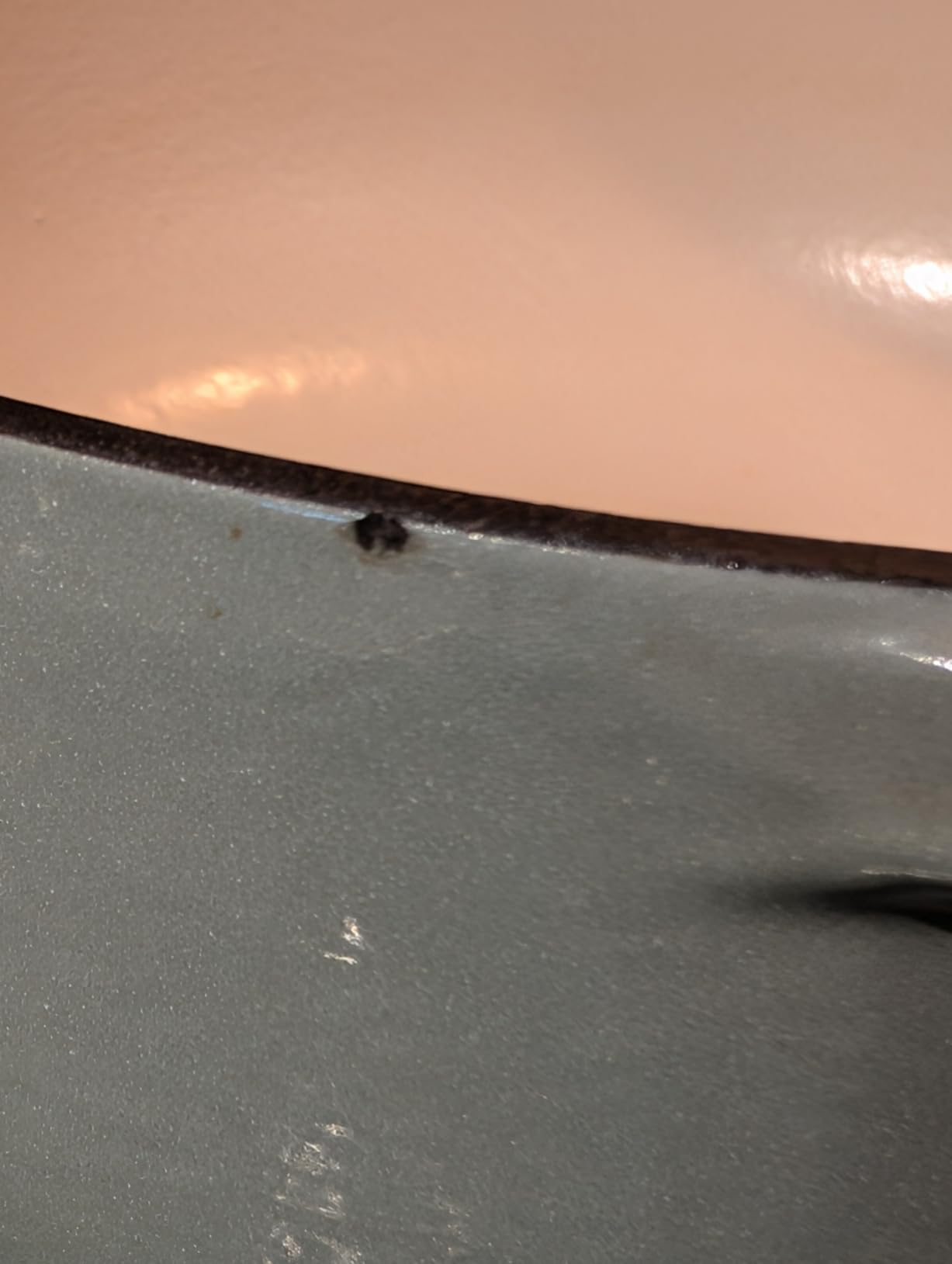 Lodge Essential Enamel Cast Iron Dutch Oven, 6 Quart, Midnight Chrome | Ideal for Bread Baking, Braising, Marinating & Slow Cooking, Features Moisture-Sealing Lid & Dual Handles customer photo 1