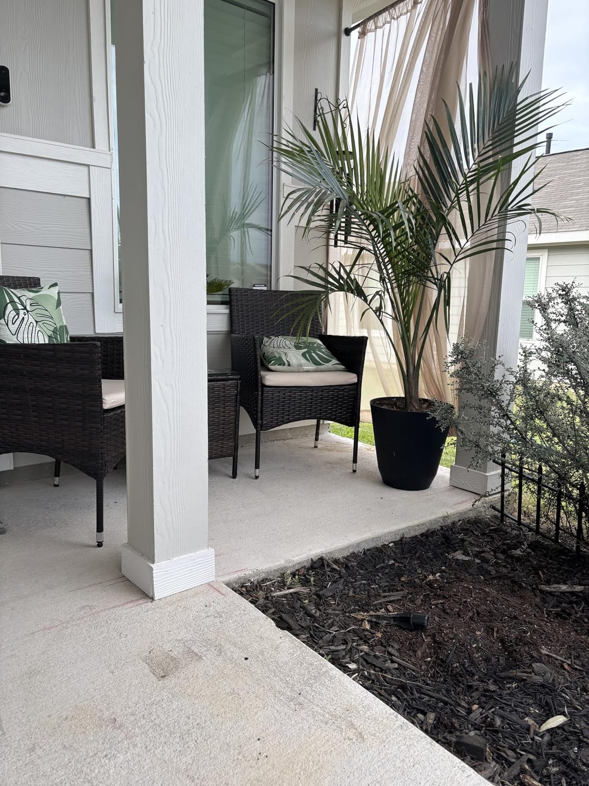 Devoko 3 Piece Patio Furniture Set Outdoor Wicker Conversation (Brown) | PE Rattan Patio Porch Table and Chairs Set of 2 for Balcony Garden and Yard customer photo 1