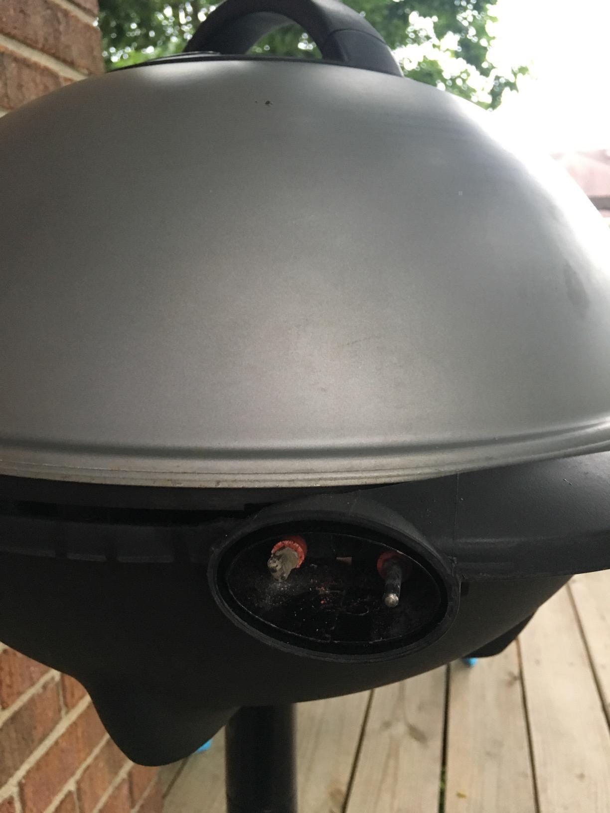 George Foreman Indoor/Outdoor Electric Grill with Stand, 15-Serving customer photo 1