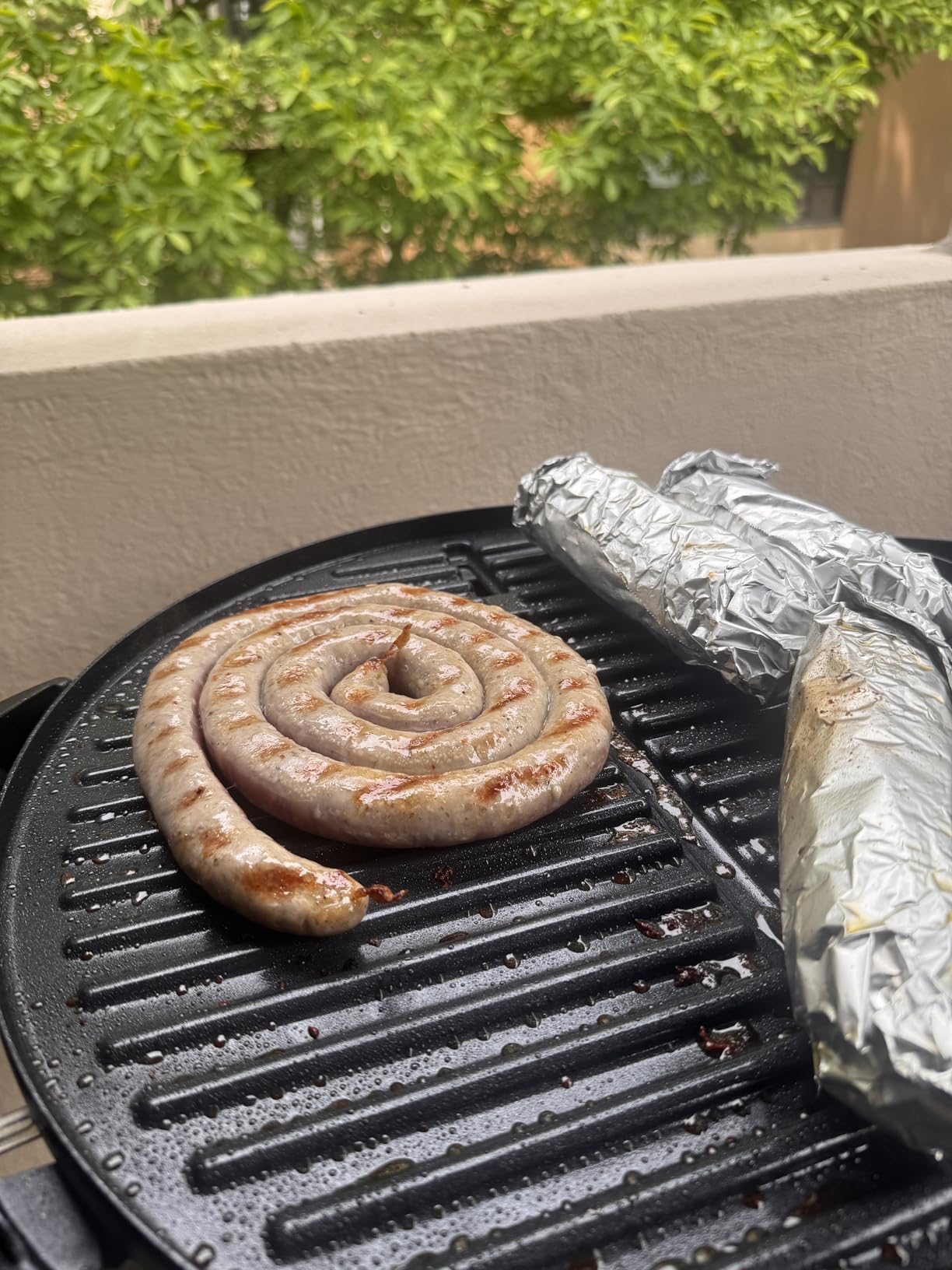 George Foreman Indoor/Outdoor Electric Grill with Stand, 15-Serving customer photo 2