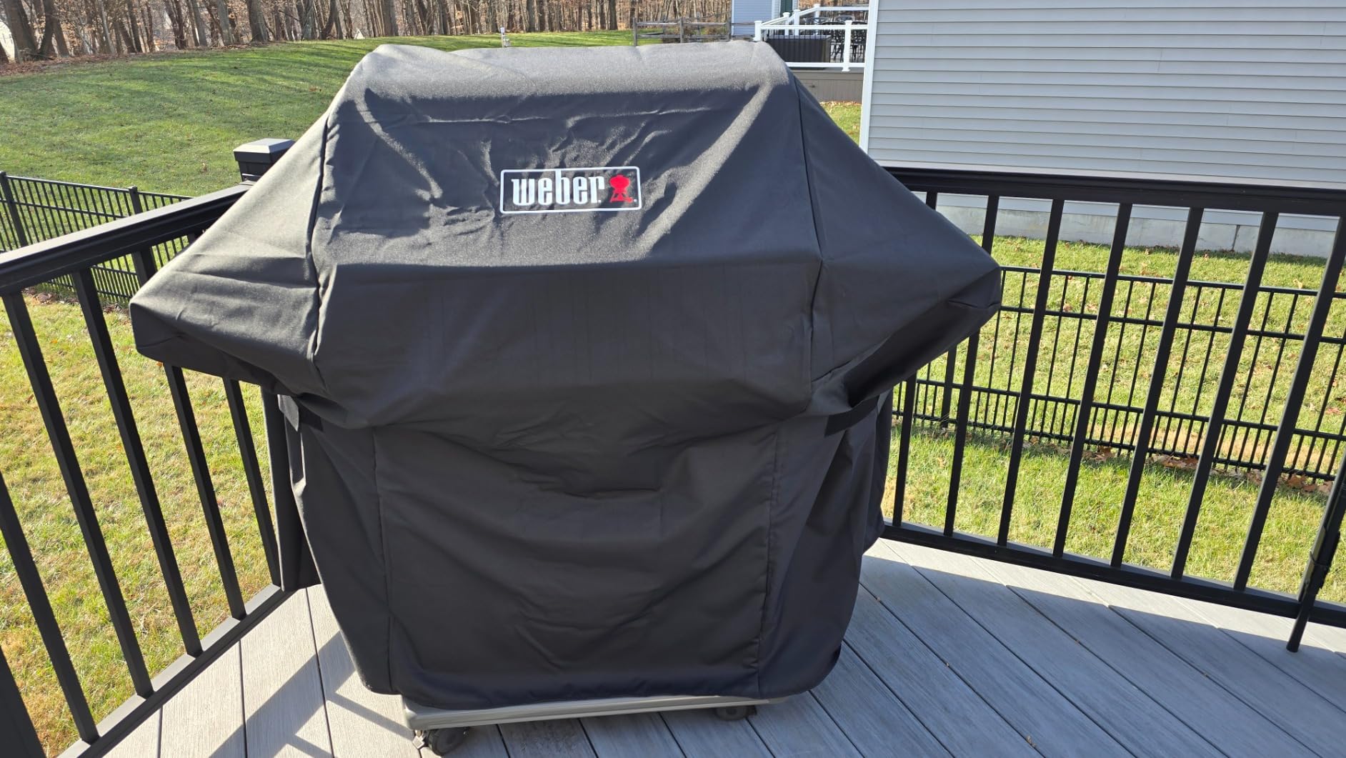 Weber Premium Outdoor Grill Cover for Select Spirit Gas Grills, Black - Water-Resistant Cover for Spirit 300 & 400 Series 4-Burner Gas Grills, Spirit 3-Burner Pre-2025, Grill Protection customer photo 1