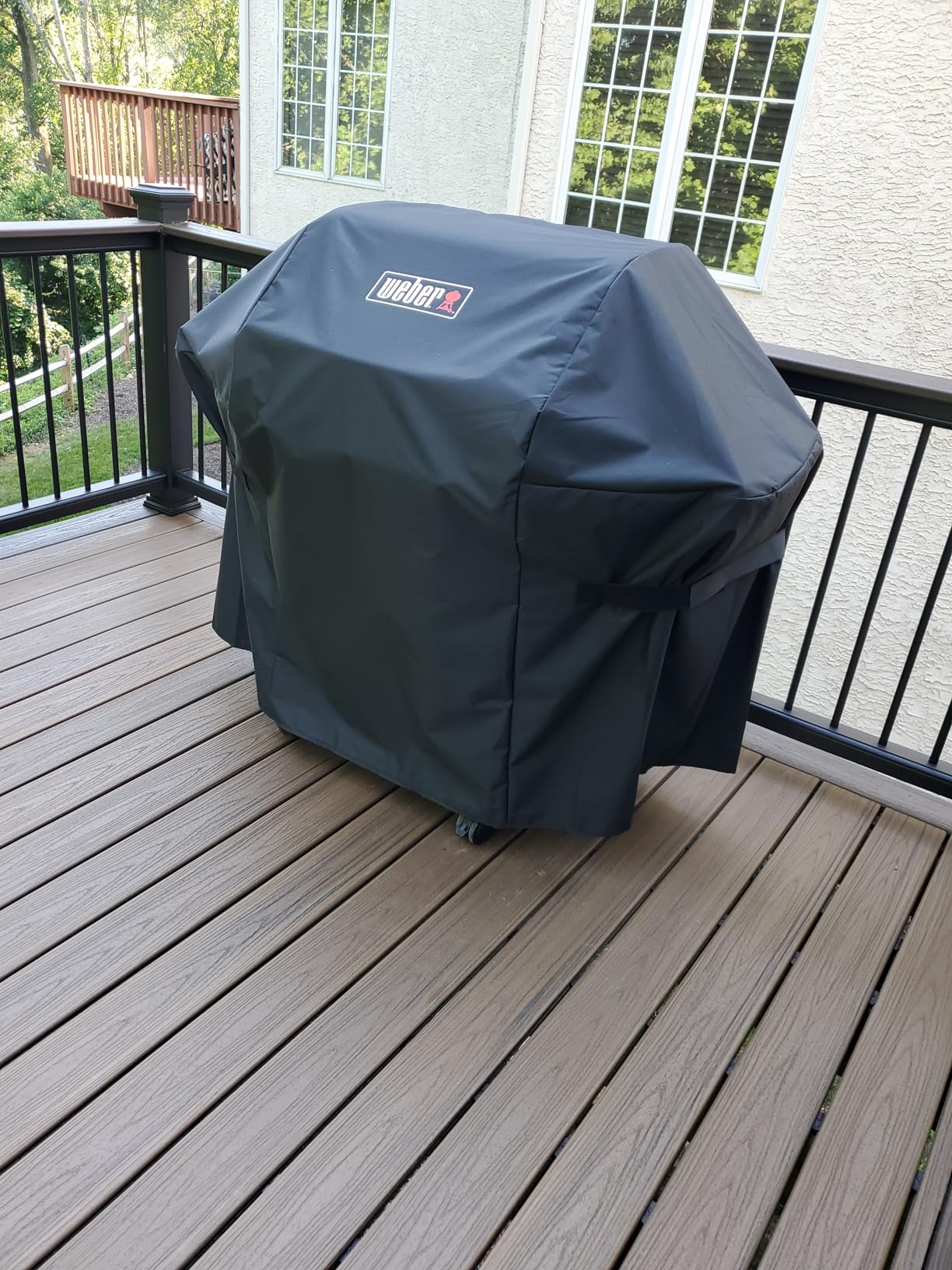 Weber Premium Outdoor Grill Cover for Select Spirit Gas Grills, Black - Water-Resistant Cover for Spirit 300 & 400 Series 4-Burner Gas Grills, Spirit 3-Burner Pre-2025, Grill Protection customer photo 2