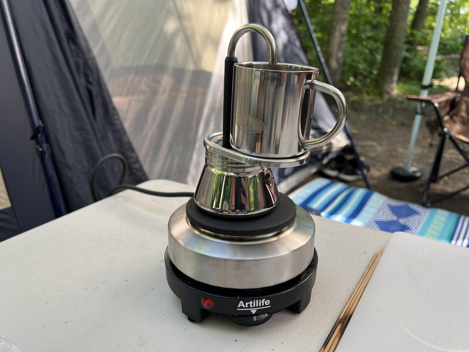 GSI Outdoors, MiniEspresso Set, Superior Backcountry Cookware Since 1985, 1 Cup customer photo 2