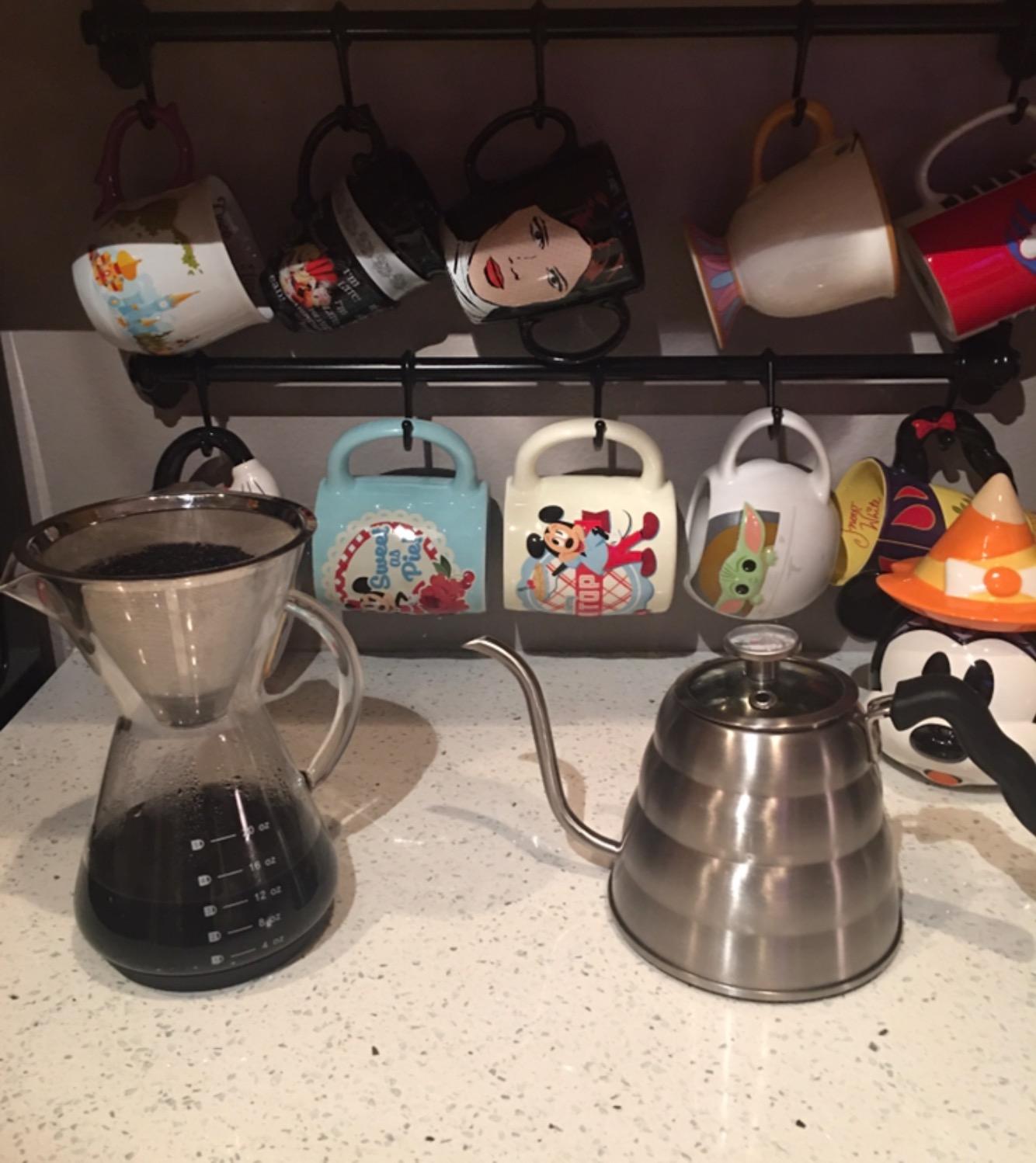 Bean Envy Pour Over Coffee Maker - Glass Dripper with Steel Filter 20 Oz | Dishwasher Safe, Borosilicate Carafe, Reusable Stainless Mesh, Non-Toxic, Silicone Base, Manual Drip Brewer customer photo 1