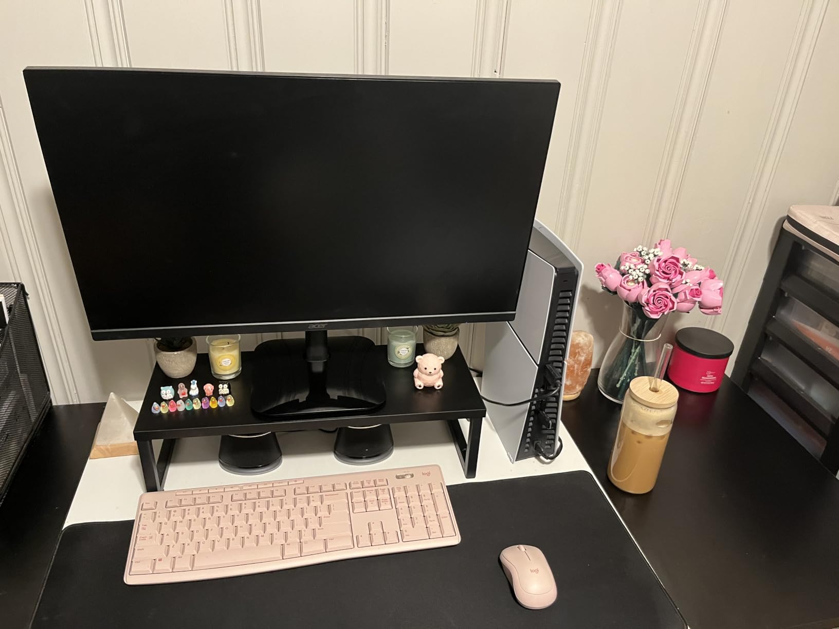 Logitech MK270 Full Size Wireless Keyboard and Mouse Combo - Black | Full size keyboard with spill-resistant design, compact ambidextrous mouse, connect via single included USB-A Nano Receiver customer photo 1