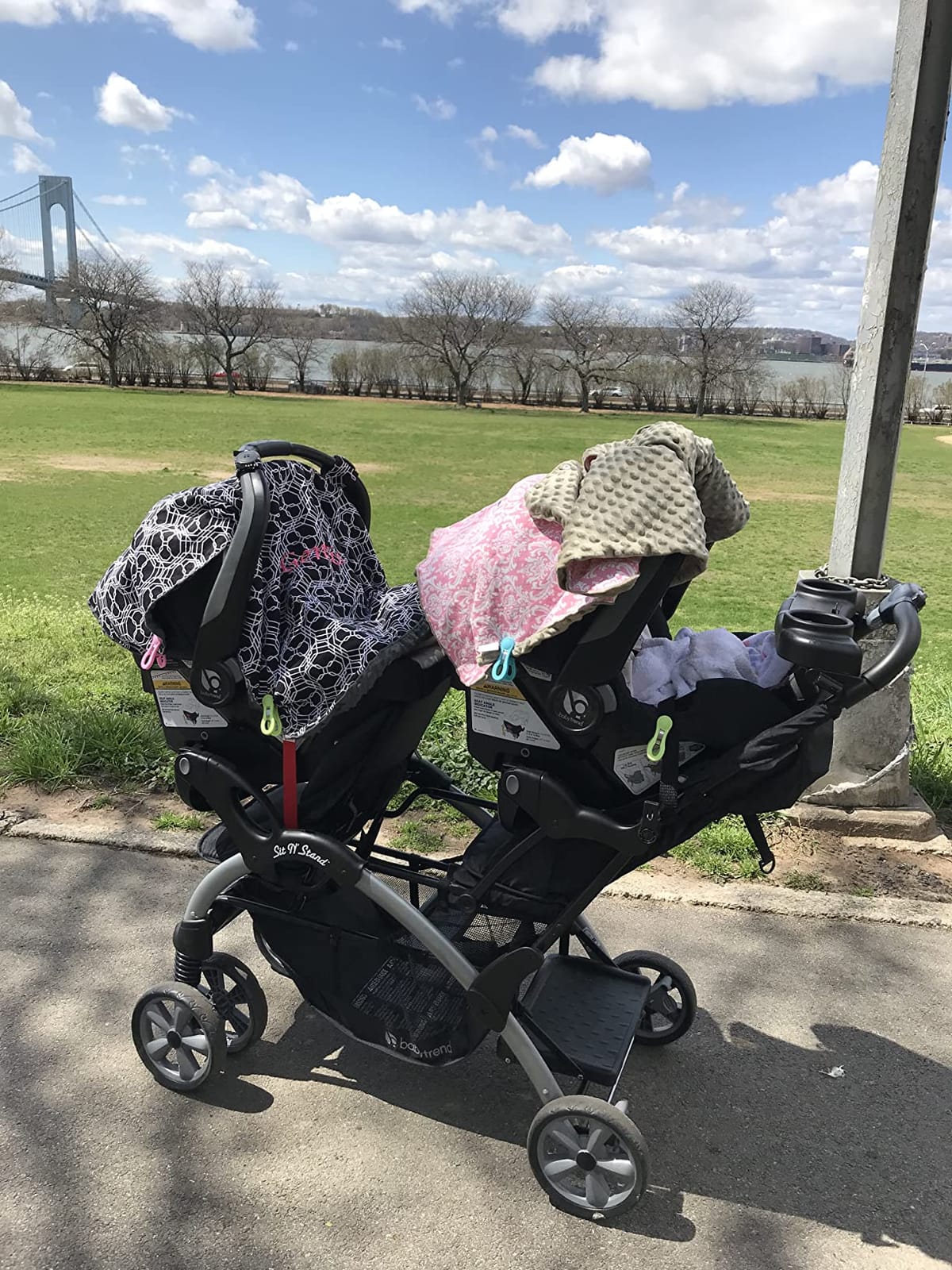 Baby Trend Infant/Toddler Double Stroller & 2 Car Seats, 3 Pc Set, Stormy | Portable and Lightweight Stroller Duo and Car Seat Travel System Tandem customer photo 1