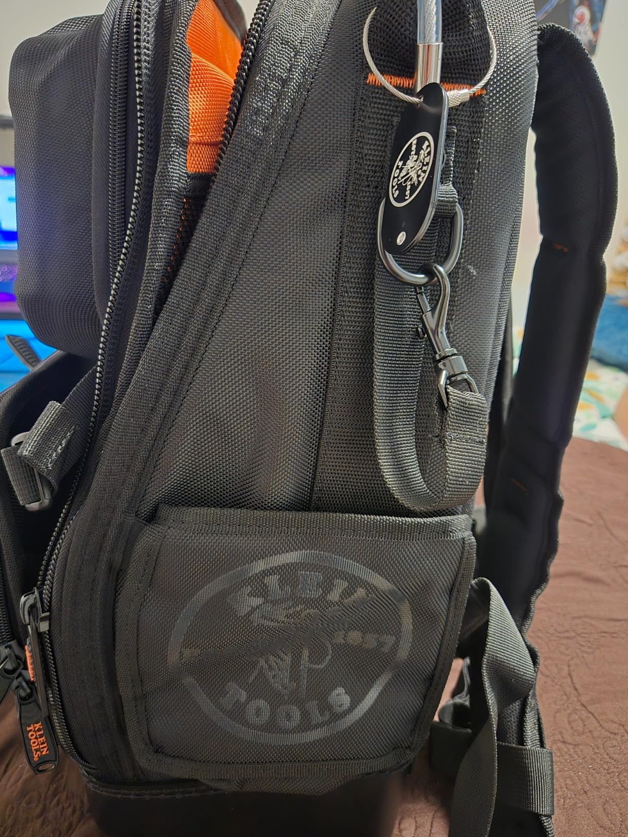 Klein Tools 55485 Tool Bag Backpack, Durable Electrician Backpack with 48 Pockets for Hand Tools, Waterproof Bottom, Removable Carrier customer photo 1