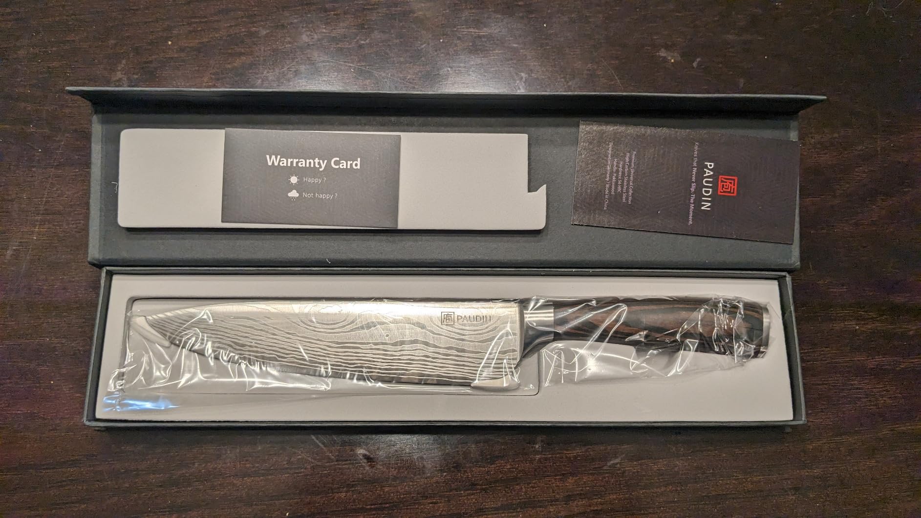 PAUDIN Chef Knife, 8 Inch High Carbon Stainless Steel Sharp Kitchen Knife with Ergonomic Handle customer photo 1